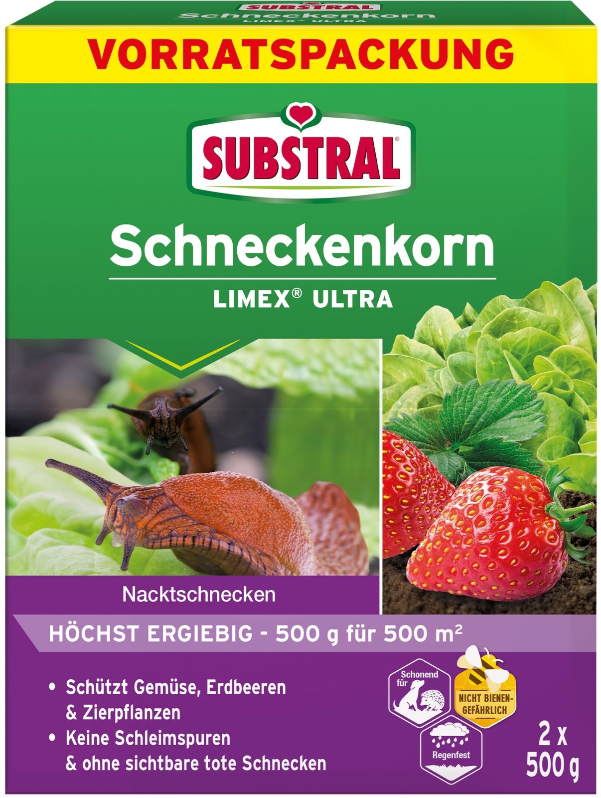 Vorteilspack 2 X 500g Substral Schneckenkorn Limex Vorteilspack 2 X 500g Substral Schneckenkorn Limex