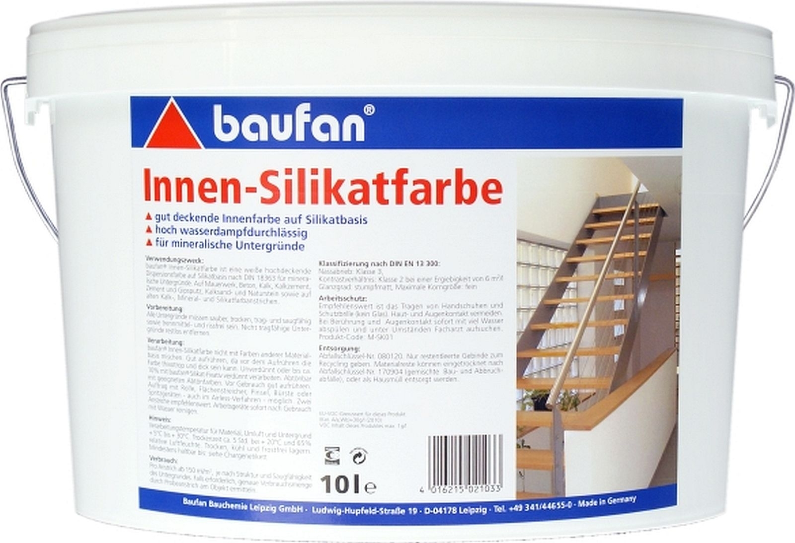 10l baufan Innensilikatfarbe weiß