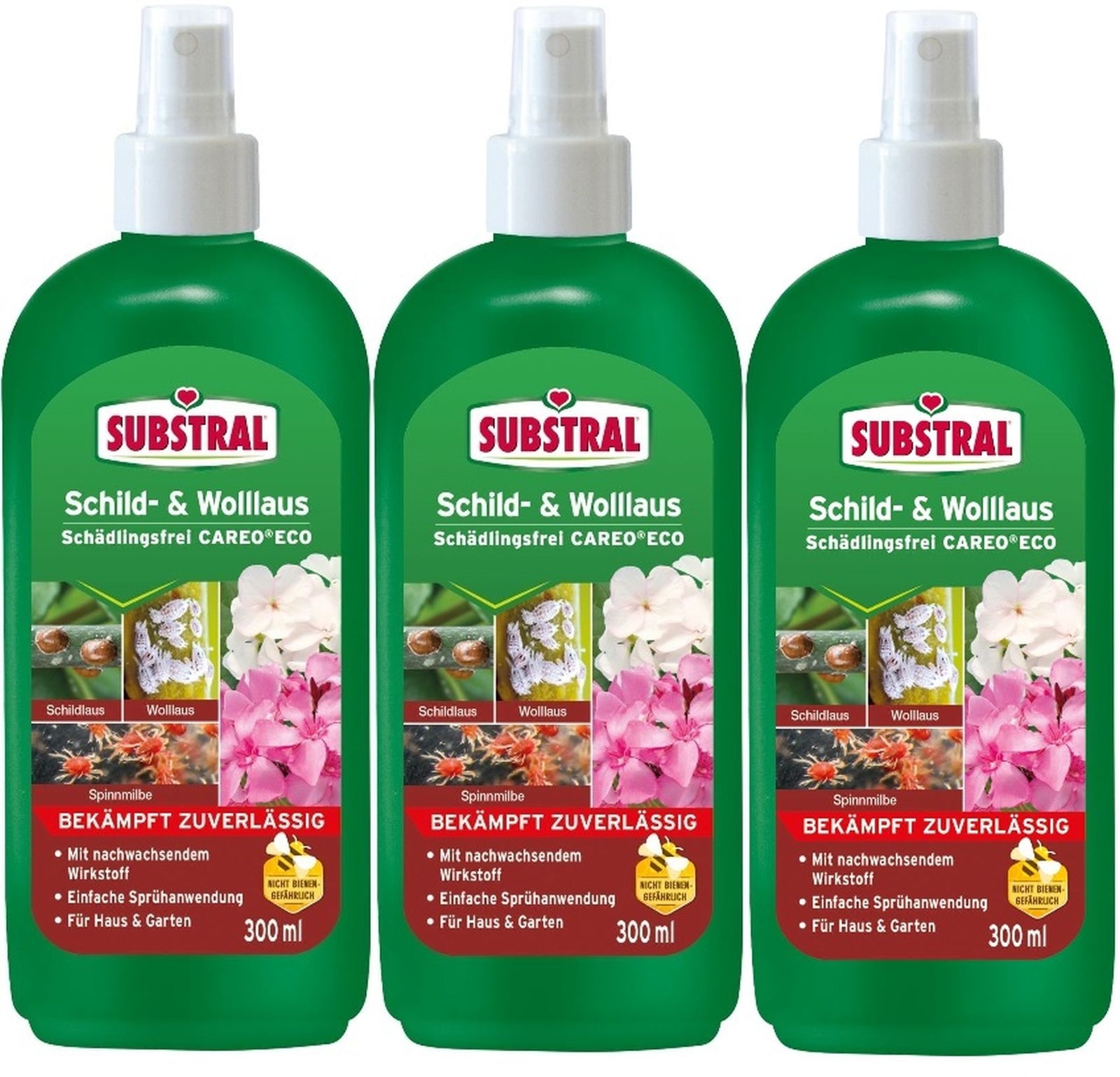 3X 300ml Substral®Schild-& Wolllaus Schädlingsfrei