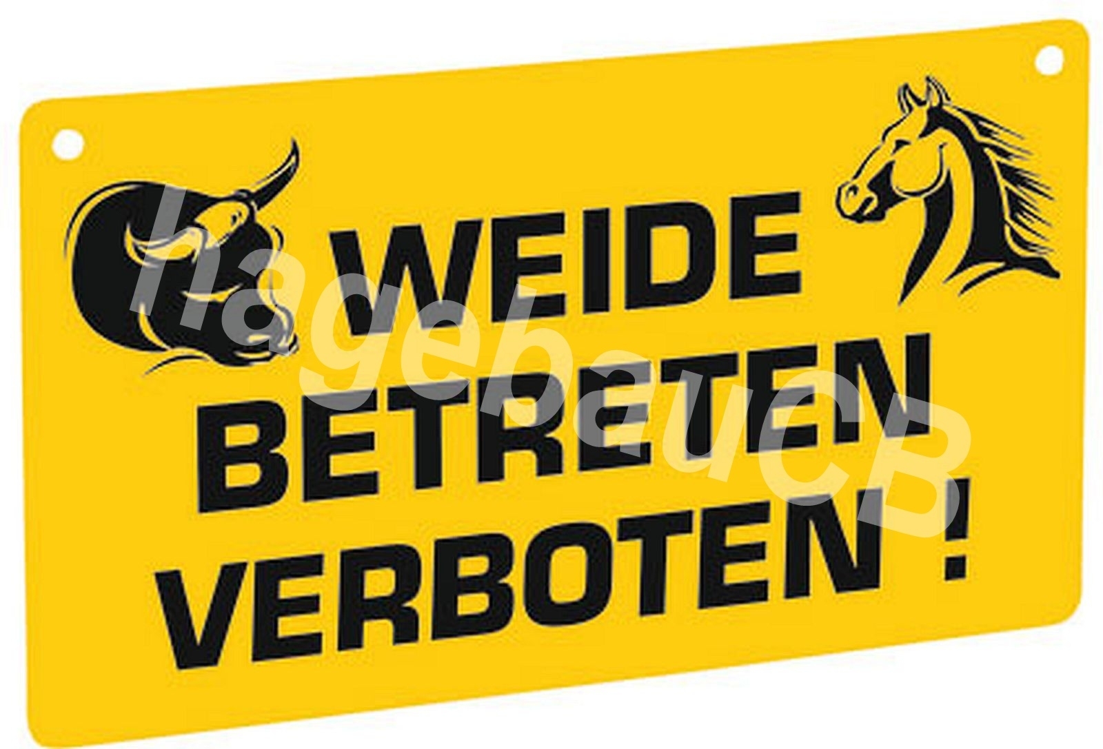 Warnschild "Weide betreten verboten"