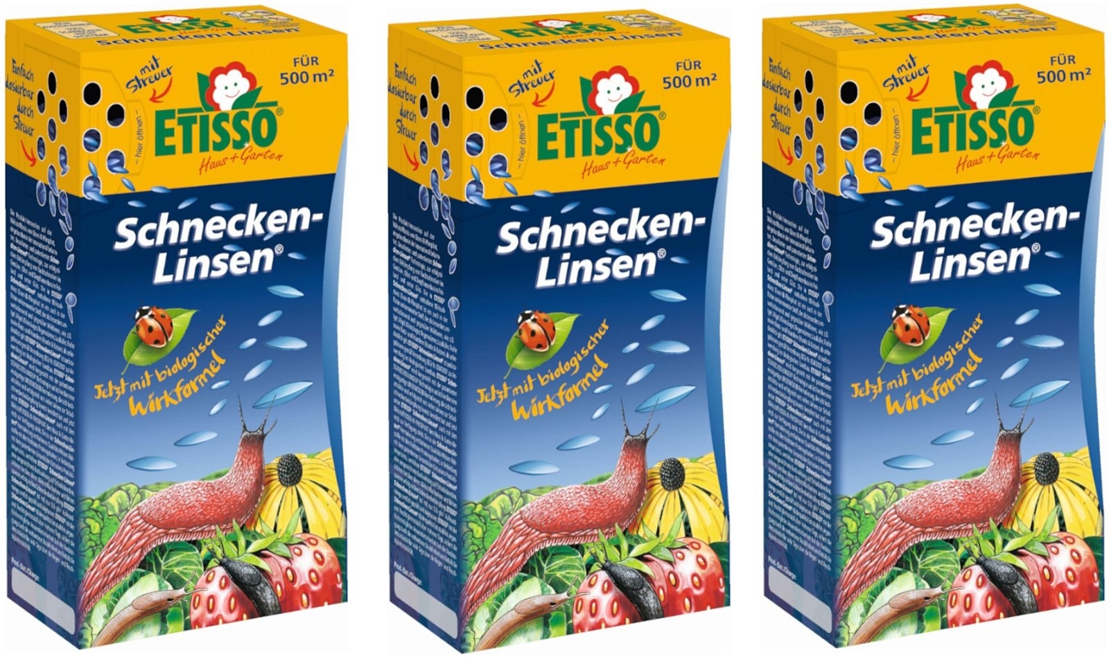 ETISSO Schnecken-Linsen NEU 3x300g ETISSO Schnecken-Linsen NEU 3x300g