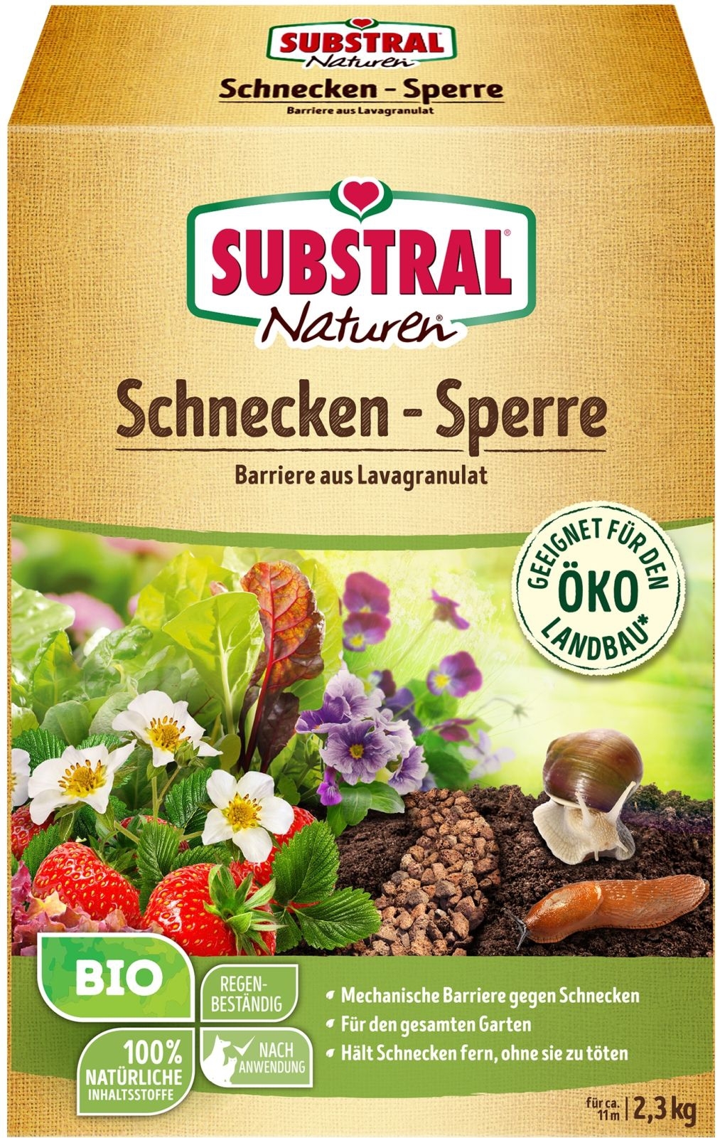 2,3kg SUBSTRAL NATUREN®BIO SCHNECKEN-SPERRE 2,3kg SUBSTRAL NATUREN®BIO SCHNECKEN-SPERRE