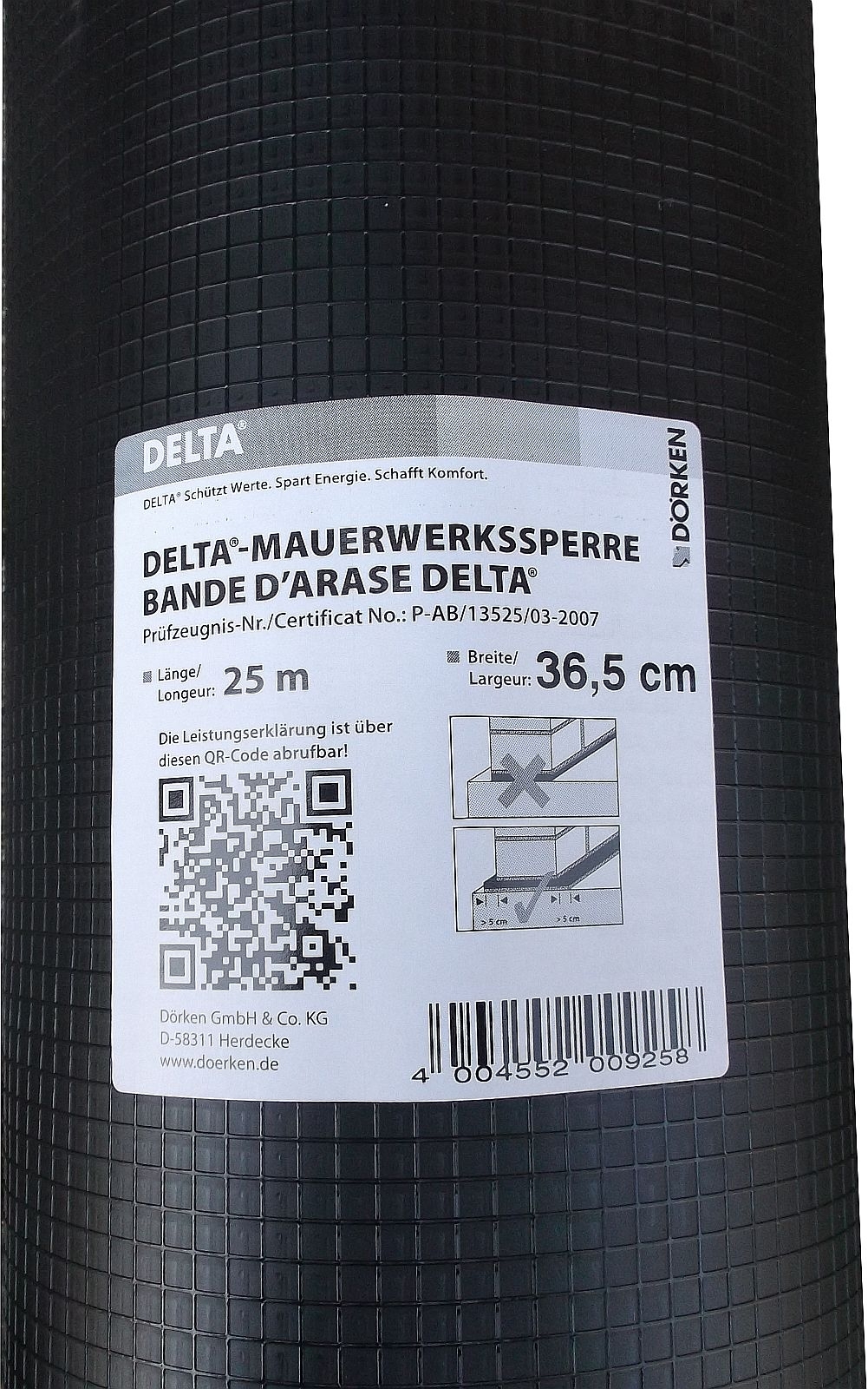 Delta 50,0cm-Mauerwerksperre, 25m (0,4mm) Delta 50,0cm-Mauerwerksperre, 25m (0,4mm)