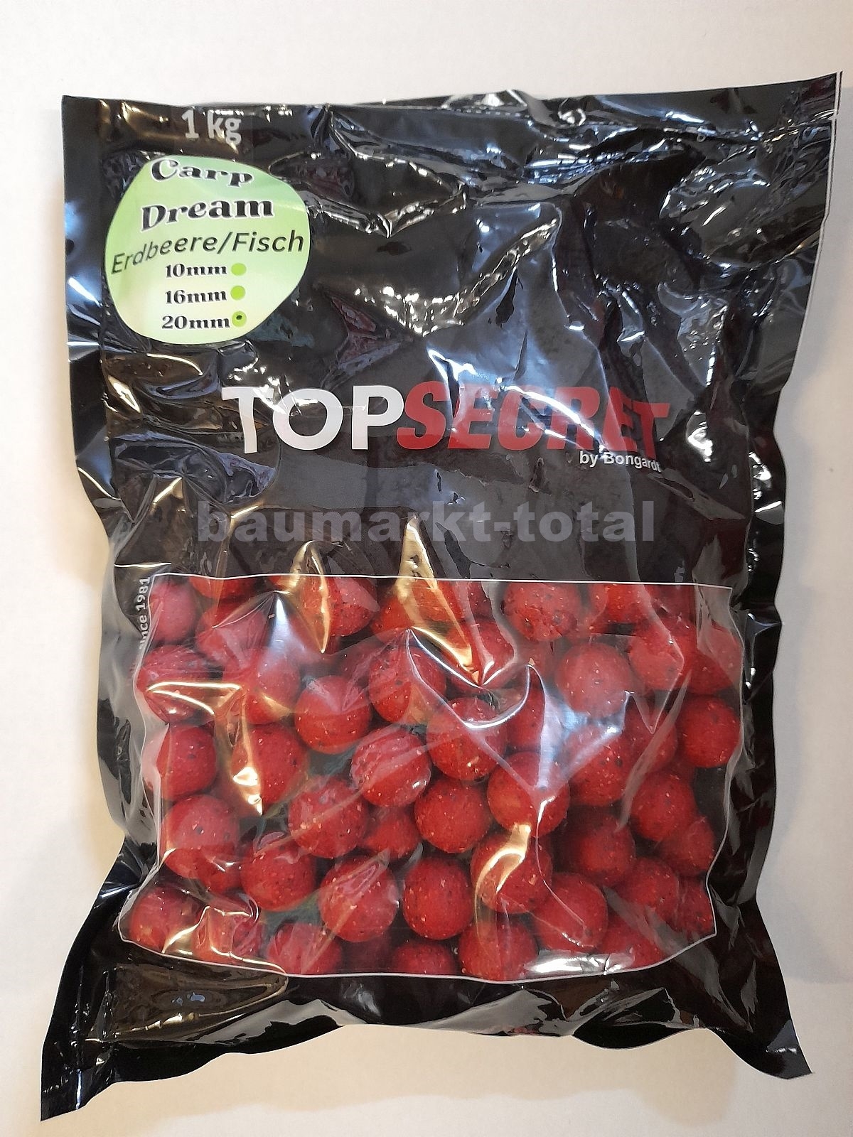 Top Secret Carp Dream Boilie Erdbeer/Fisch 1kg20mm Top Secret Carp Dream Boilie Erdbeer/Fisch 1kg20mm