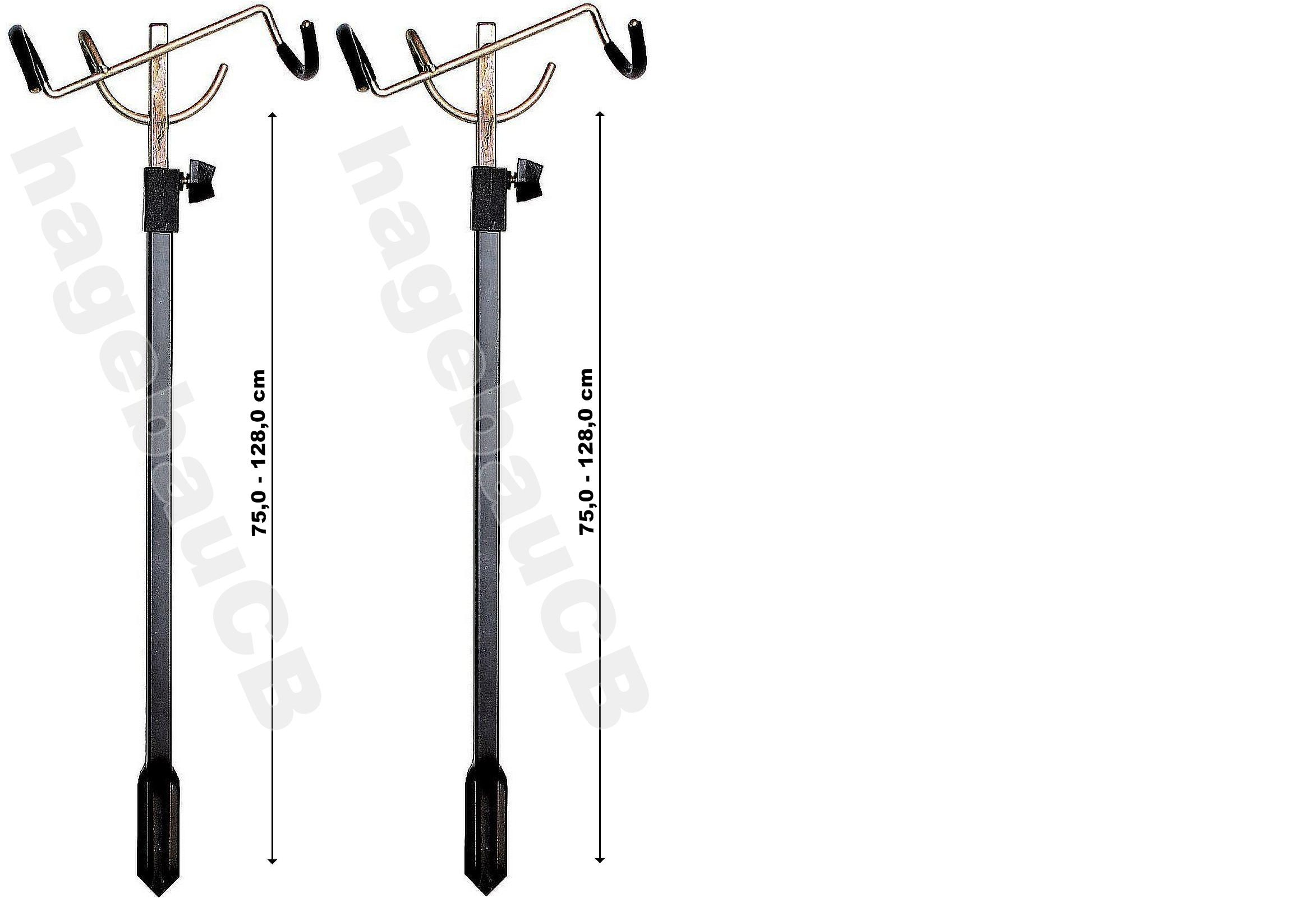 2 Stück Rutenhalter 75-128cm 8206005 2 Stück Rutenhalter 75-128cm 8206005