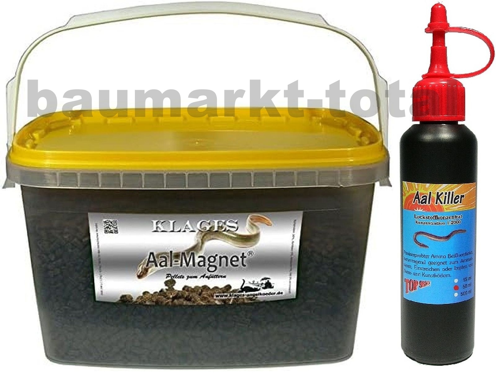 4 kg EIMER Aal-Magnet + 50ml Aalkiller