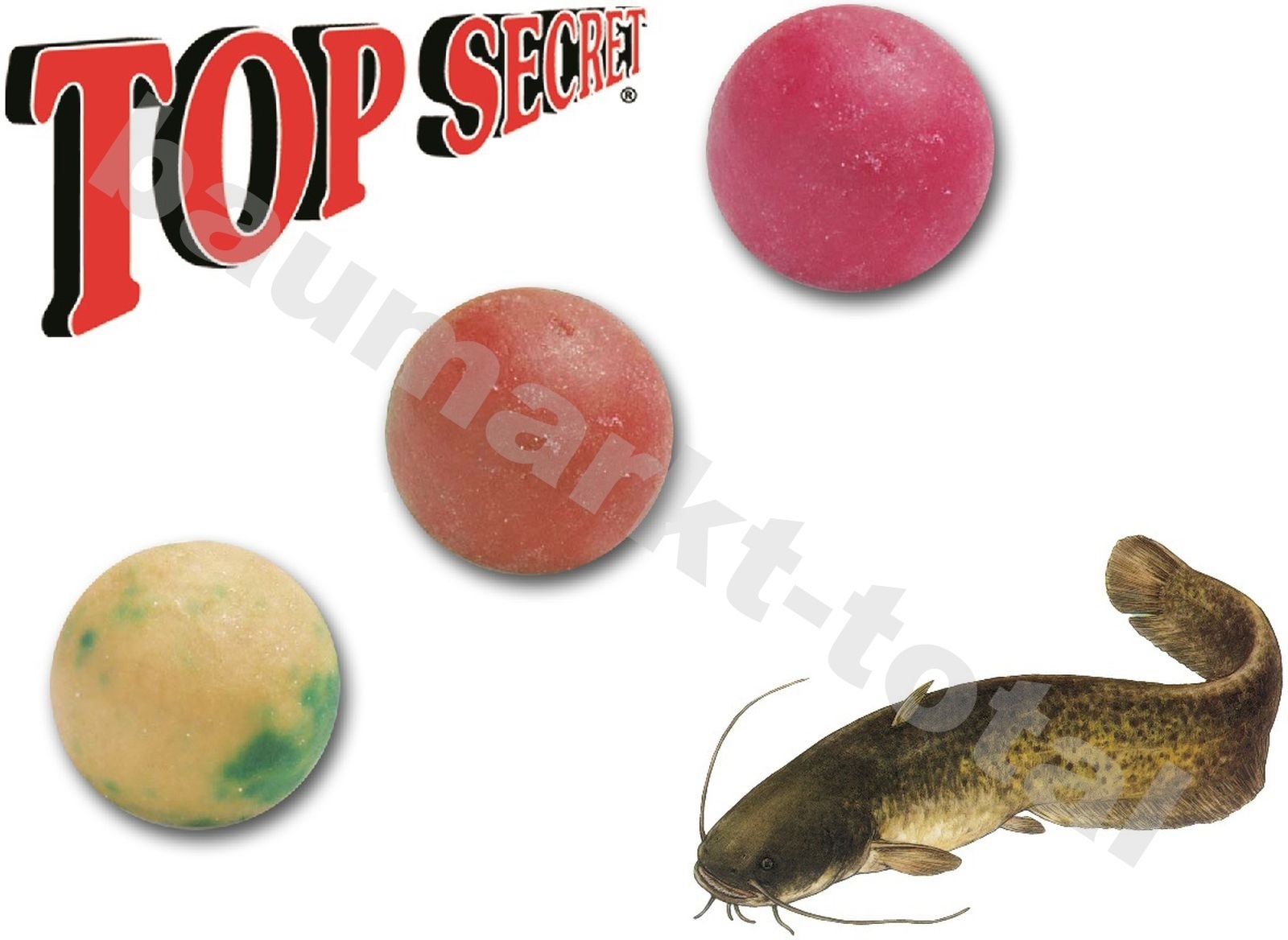 Waller Boilie 30mm Knoblauch/Fisch 1kg Waller Boilie 30mm Knoblauch/Fisch 1kg