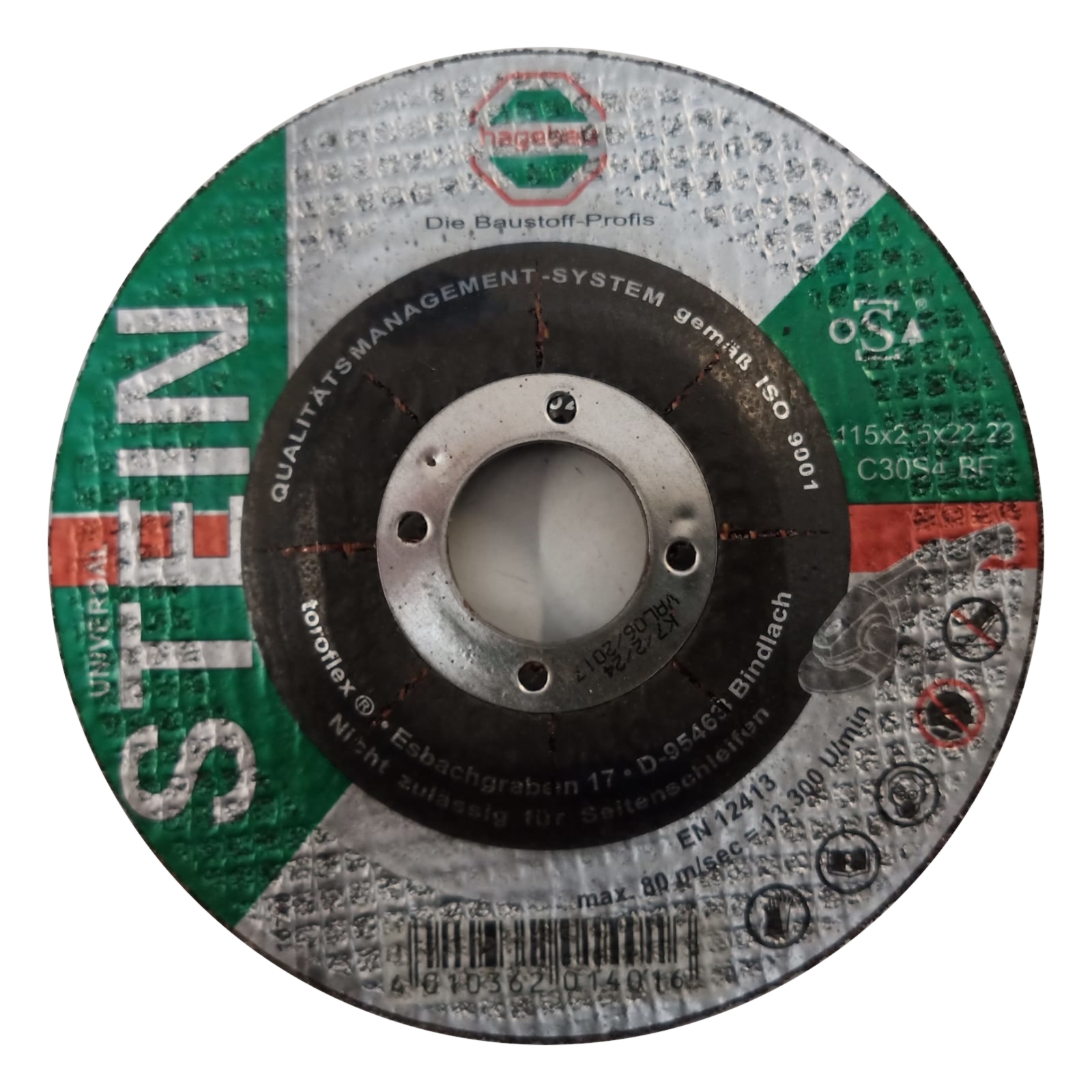 TRENNSCHEIBE C 30 S – STEIN 115 TRENNSCHEIBE C 30 S – STEIN 115
