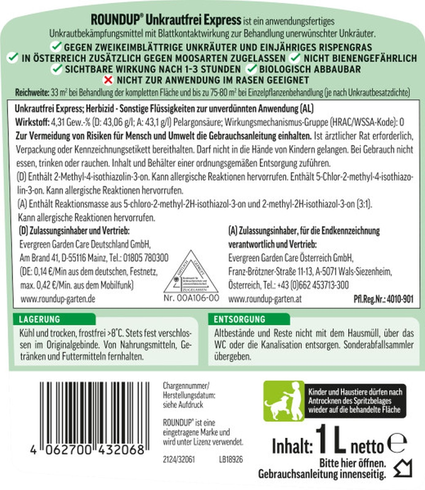 1L Roundup® EXPRESS Spray 1L Roundup® EXPRESS Spray