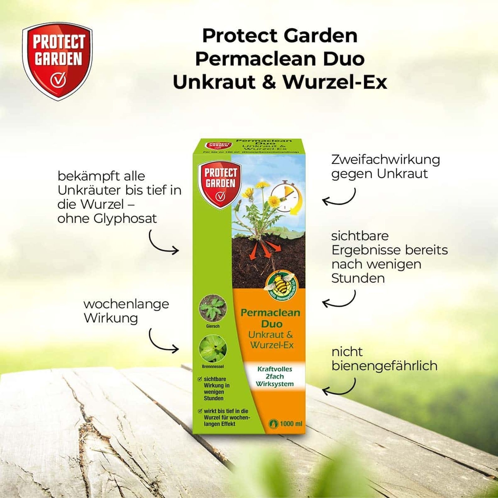 1l Protect Garden Permaclean Duo