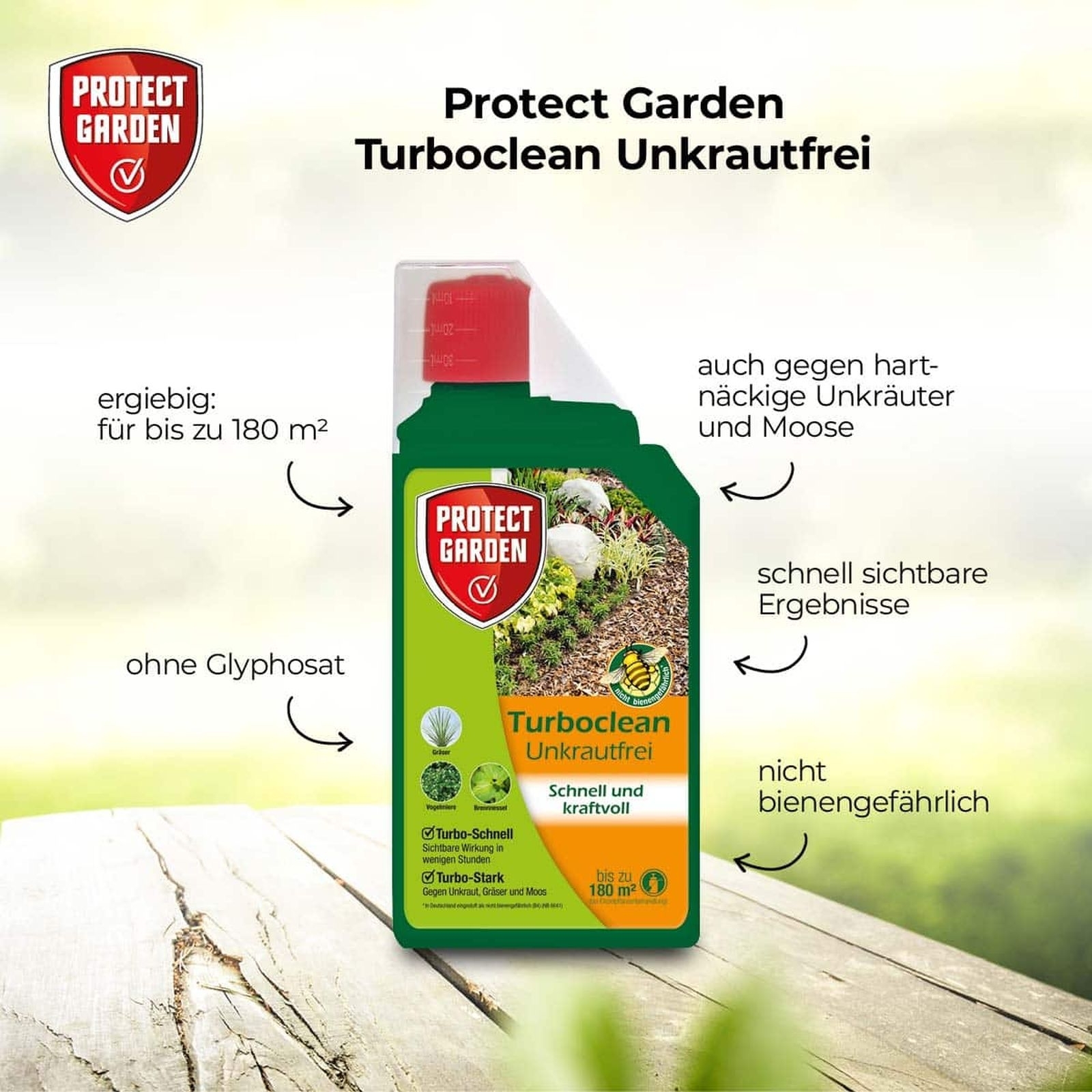 1 l Turboclean Unkrautfrei Konzentrat Protect Gard