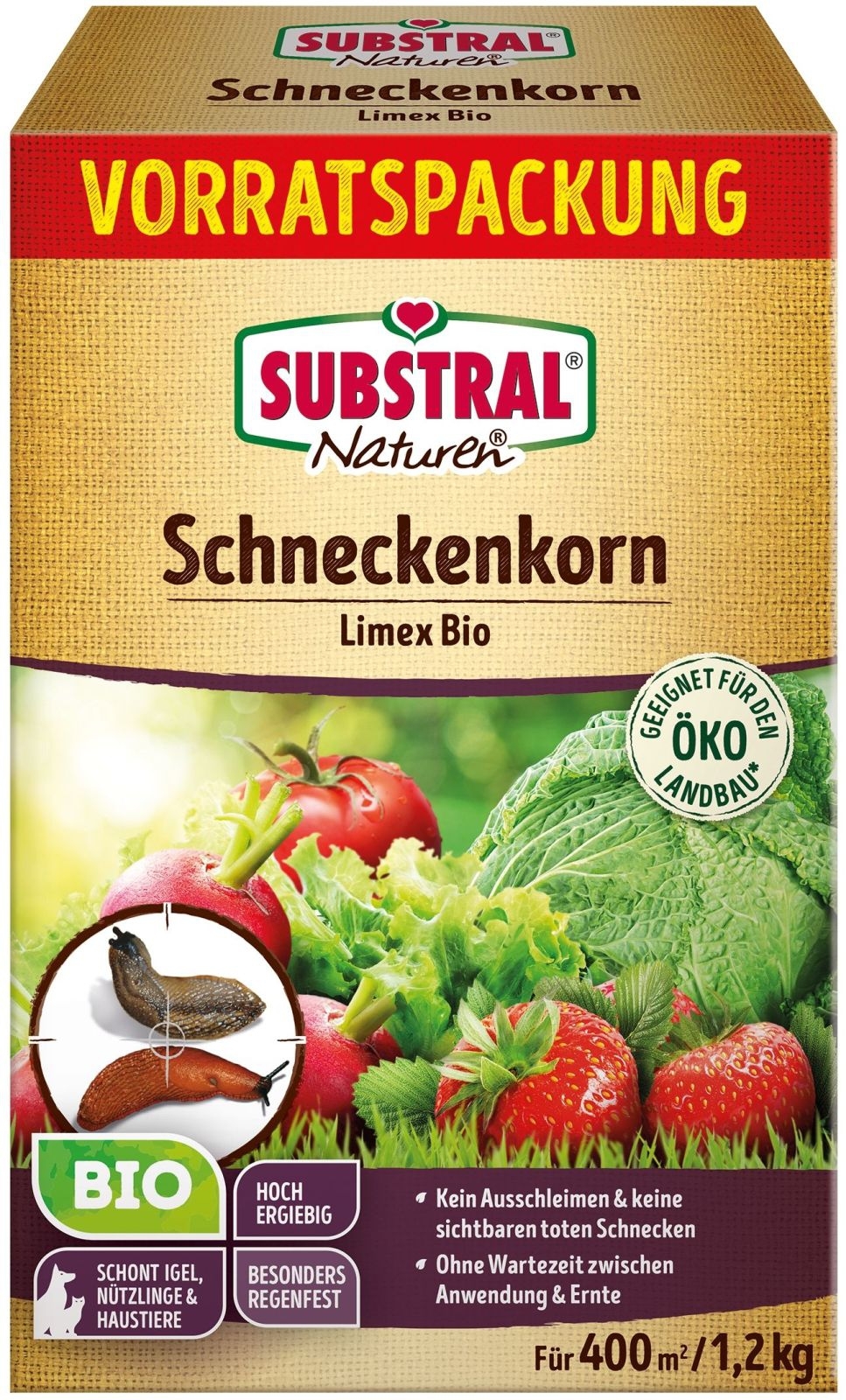 1,2kg SUBSTRAL BIO SCHNECKENKORN Limex