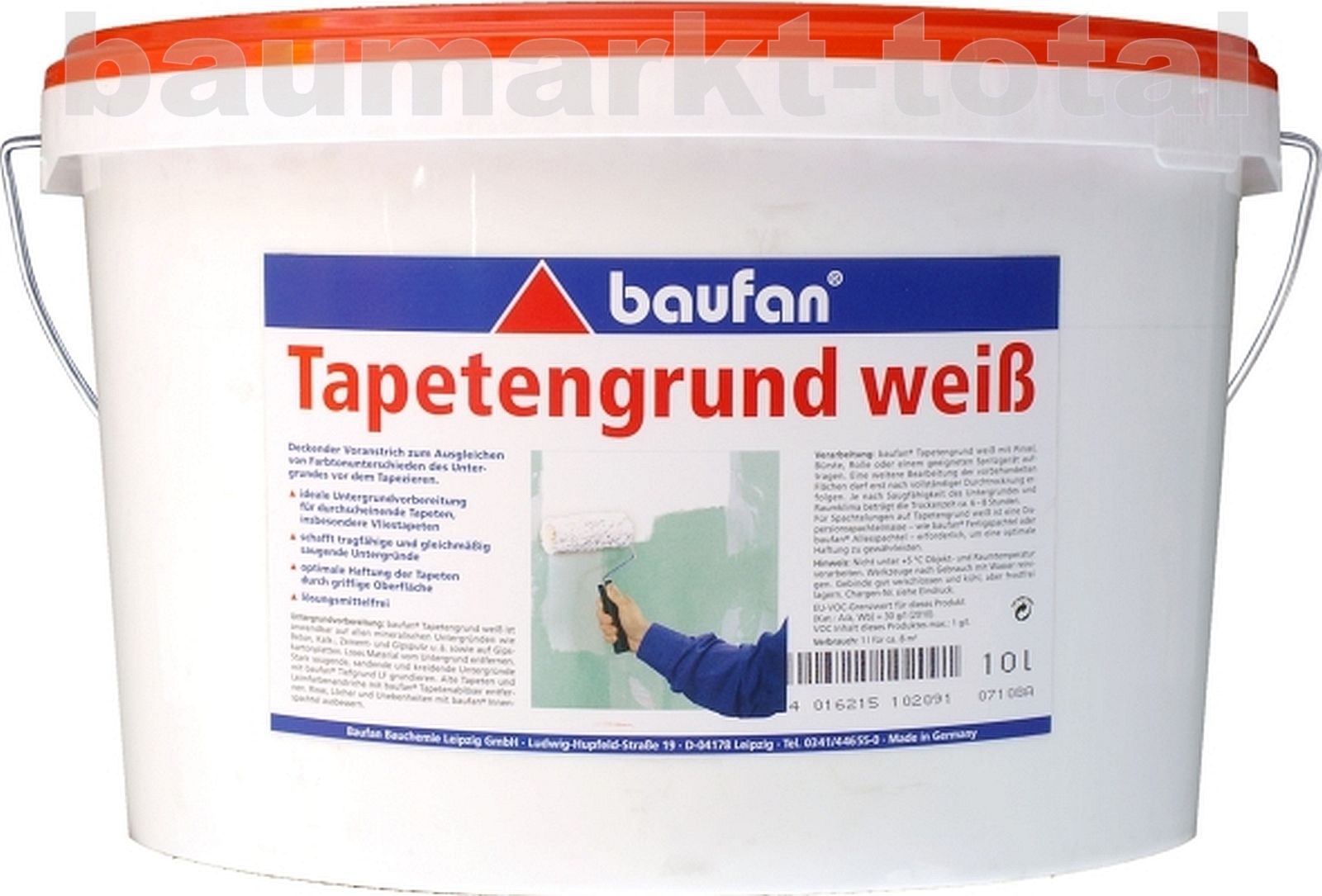 10l bauf. Tapetengrund weiß