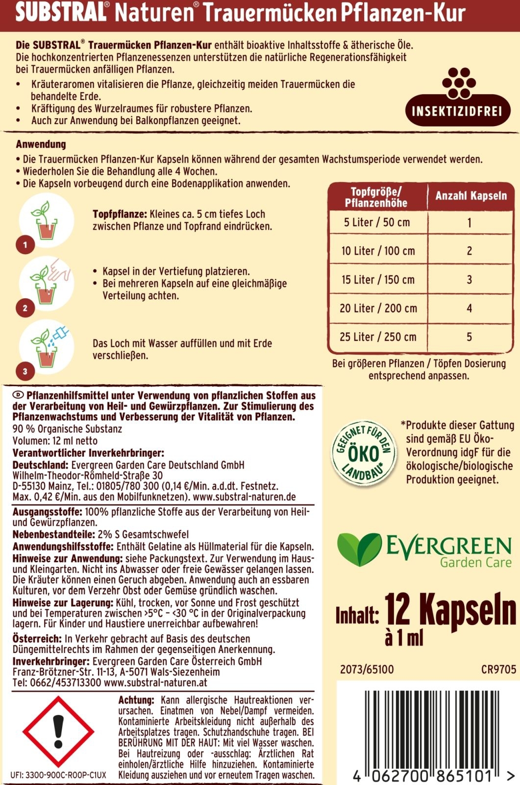12 ml Substral Naturen®Trauermücken Pflanzen-Kur