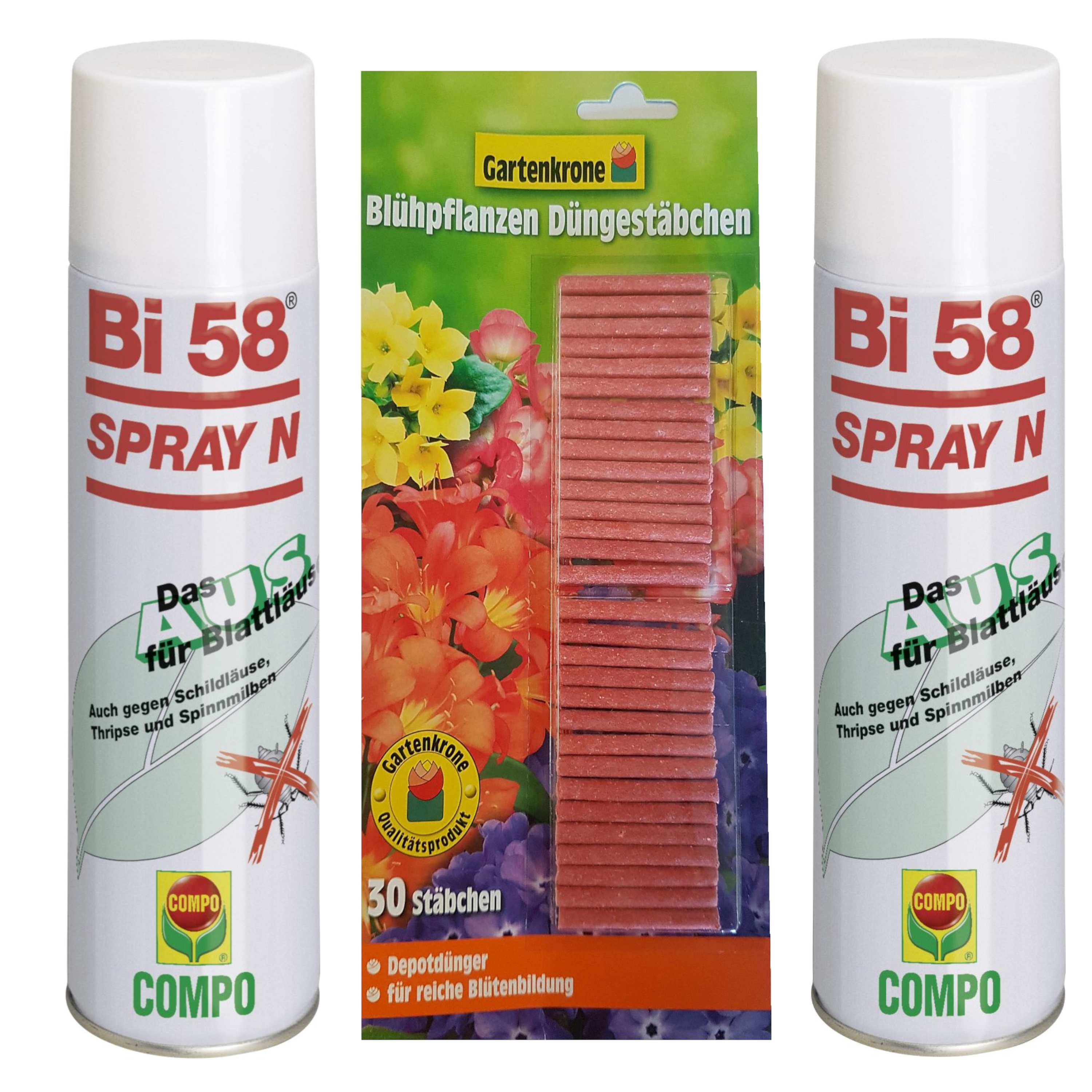 2 X 400 ml BI 58 Spray + 30er Düngestb. 2 X 400 ml BI 58 Spray + 30er Düngestb.