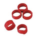 Spiralringe 16 mm rot, 20 Stk. im Pack