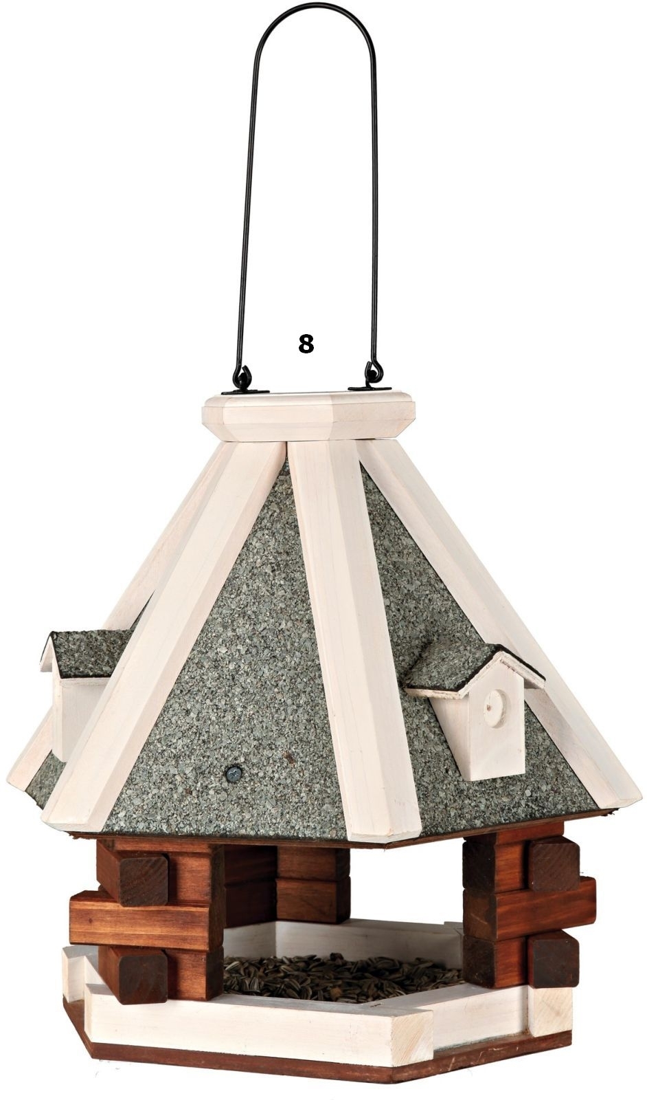 Futterhaus (8) zum Aufhängen Maße: ø 36 × 35 cm