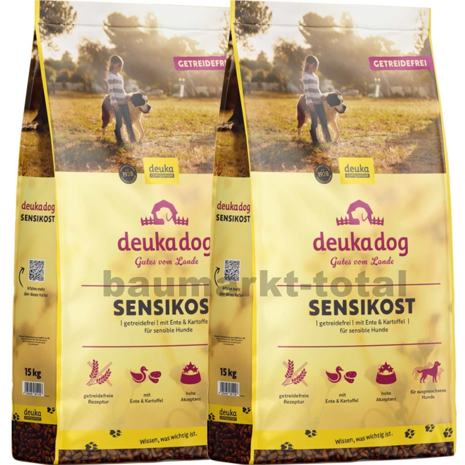 2 x 15 kg deuka dog Sensikost 2 x 15 kg deuka dog Sensikost