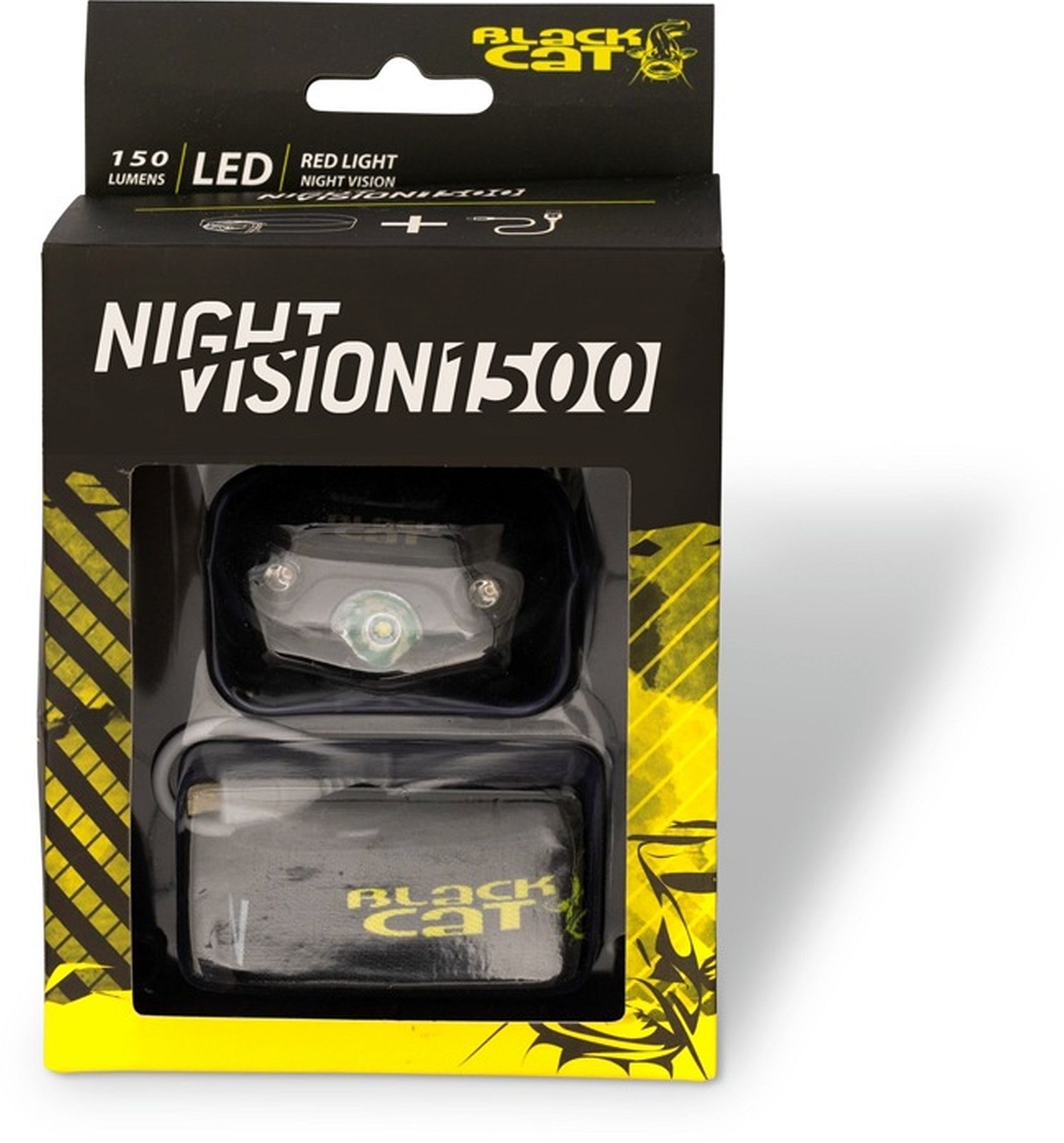 Black Cat Kopflampe NIGHT VISION 1500 Black Cat Kopflampe NIGHT VISION 1500