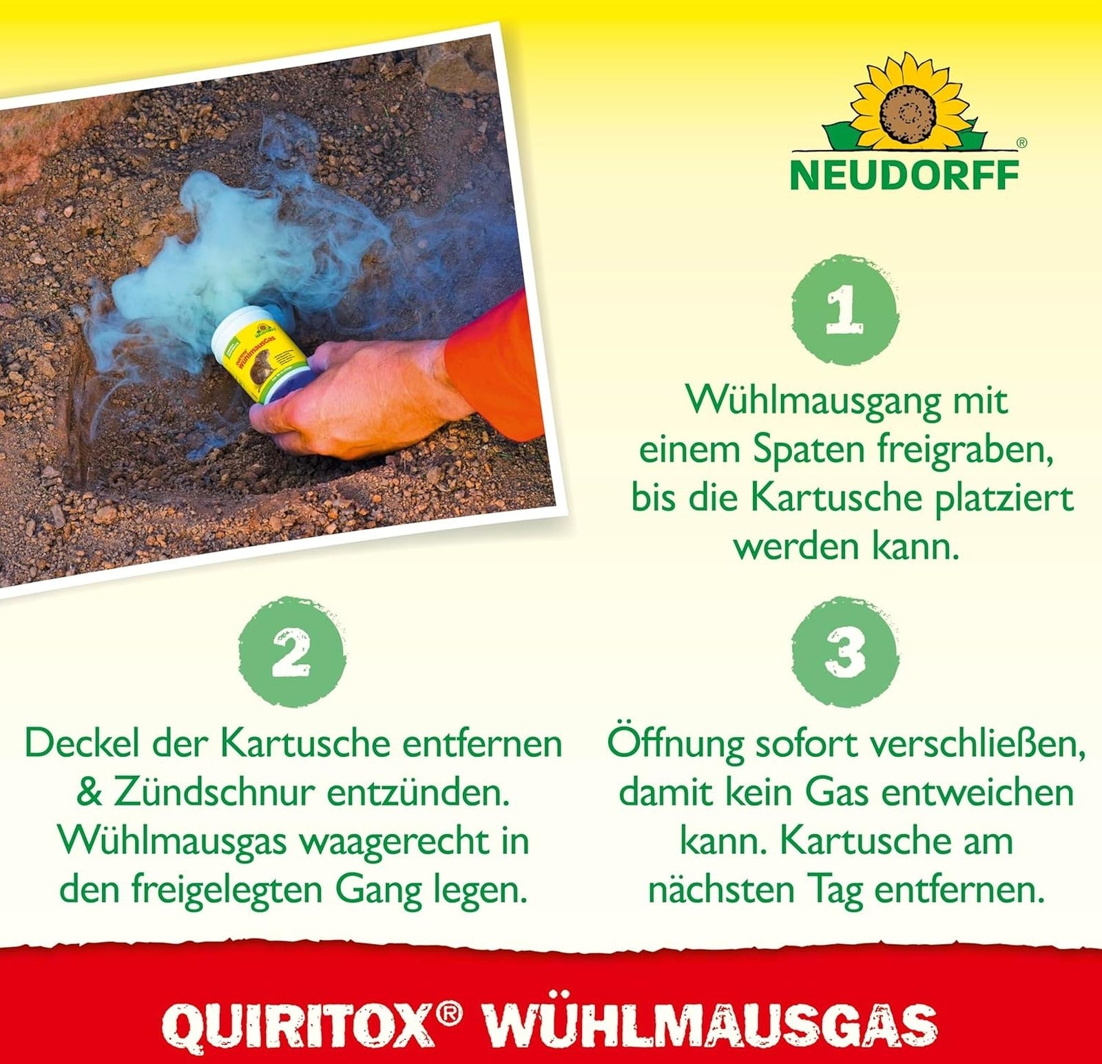 NEUDORFF 2er Pack Quiritox WühlmausGas NEUDORFF 2er Pack Quiritox WühlmausGas
