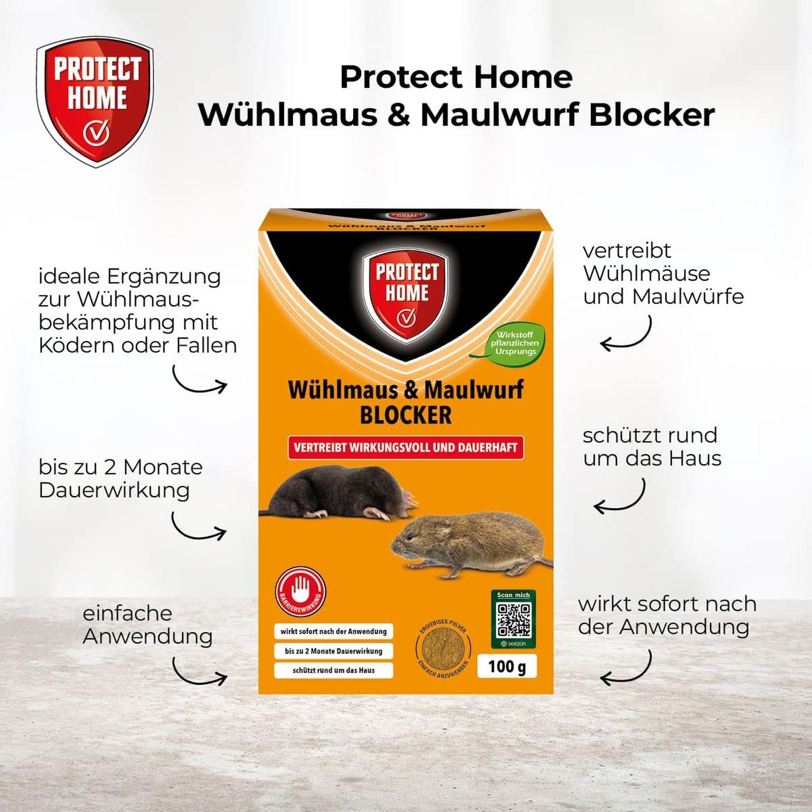 100g Wühlmaus und Maulwurf Blocker 100g Wühlmaus und Maulwurf Blocker
