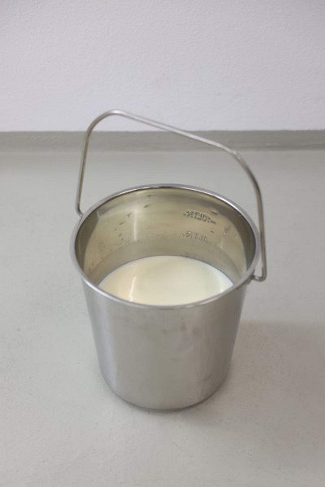 Edelstahleimer 12.3 Liter, mit Skalierung