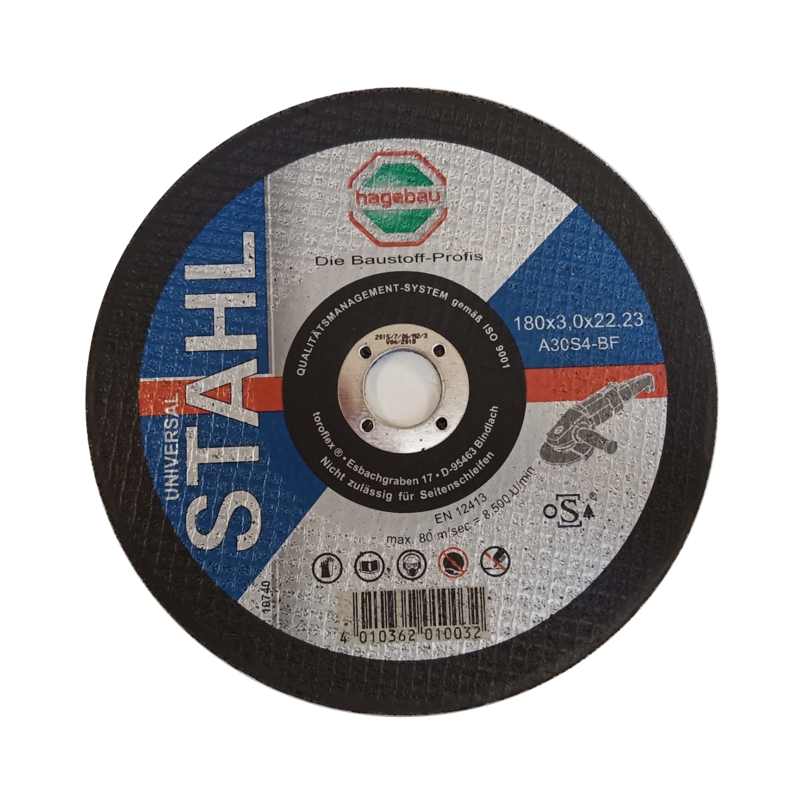 SCHRUPPSCHEIBE A 24 S – STAHL 125