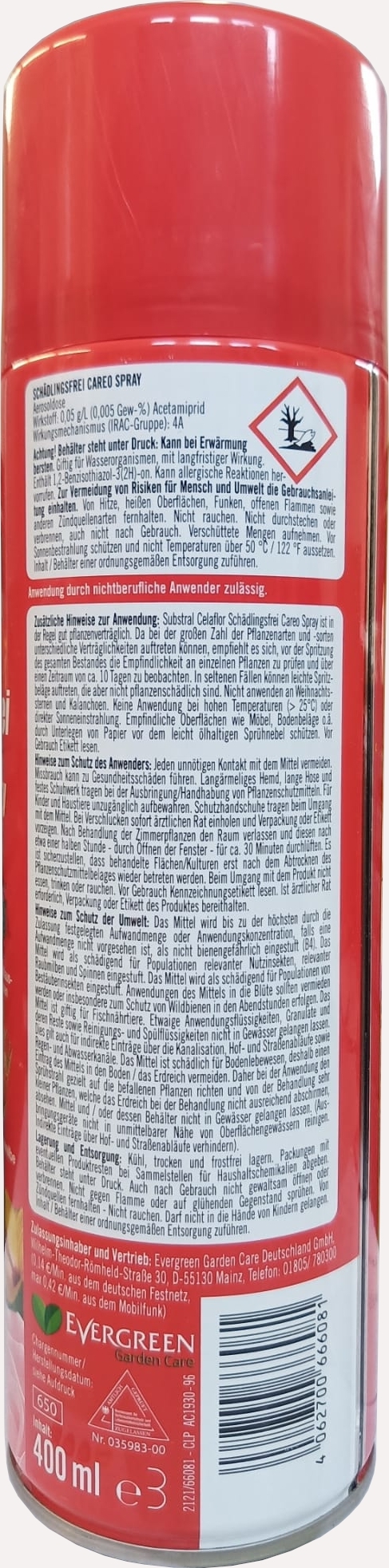 400 ml CAREO Schädlingsfrei Spray