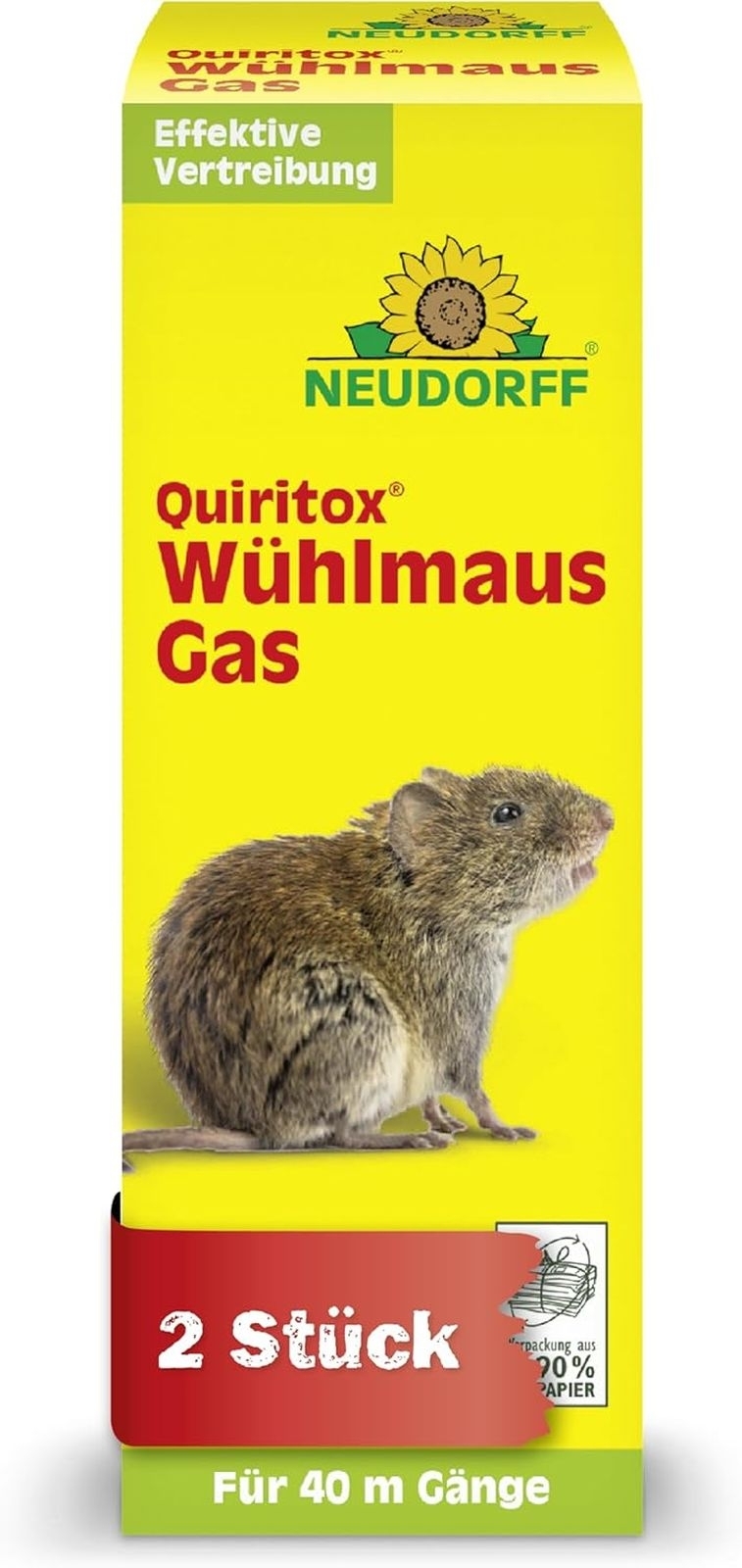 NEUDORFF 2er Pack Quiritox Wühlmaus­Gas