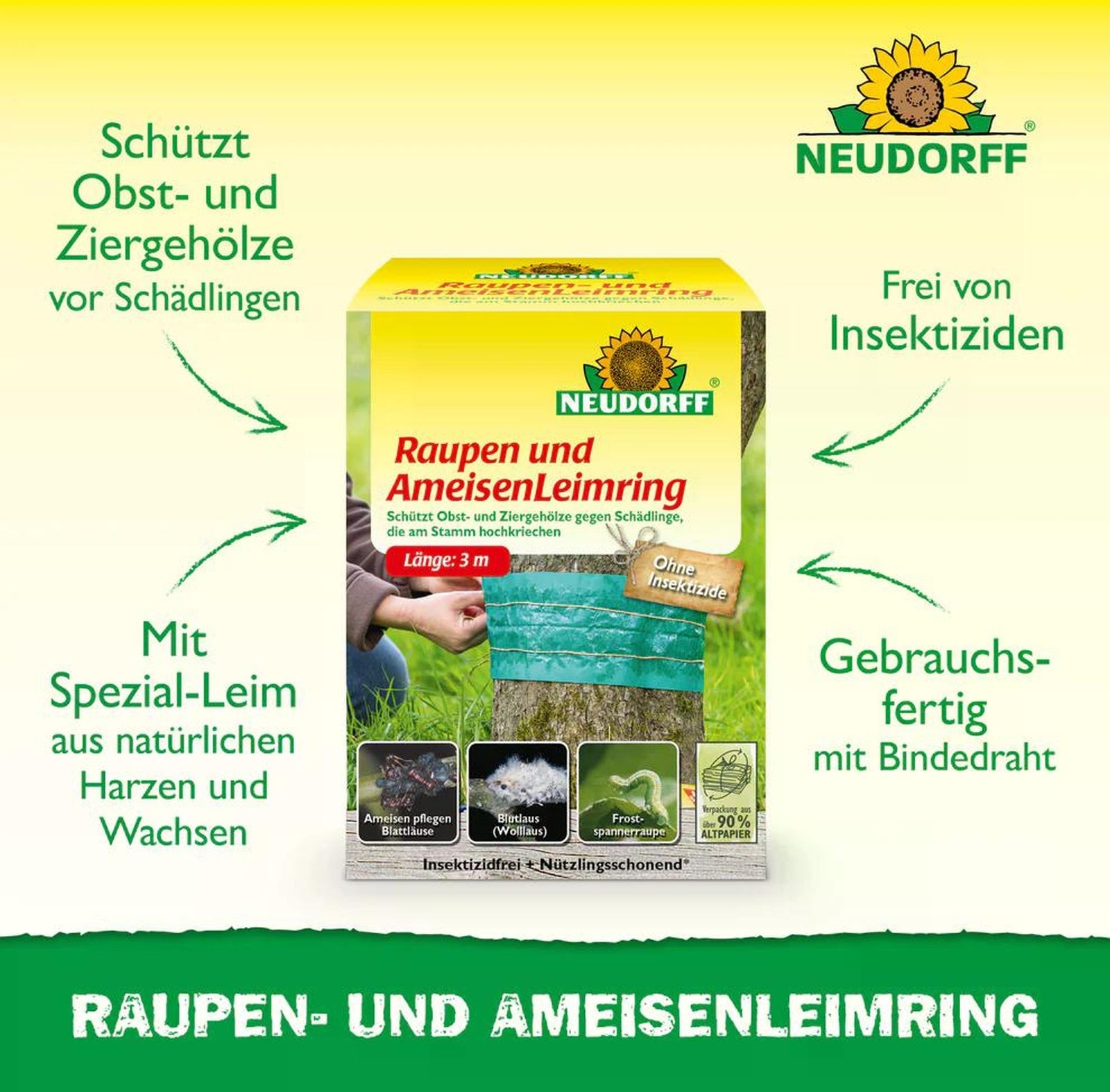 NEUDORFF Raupen- und Ameisen­Leimring 3m