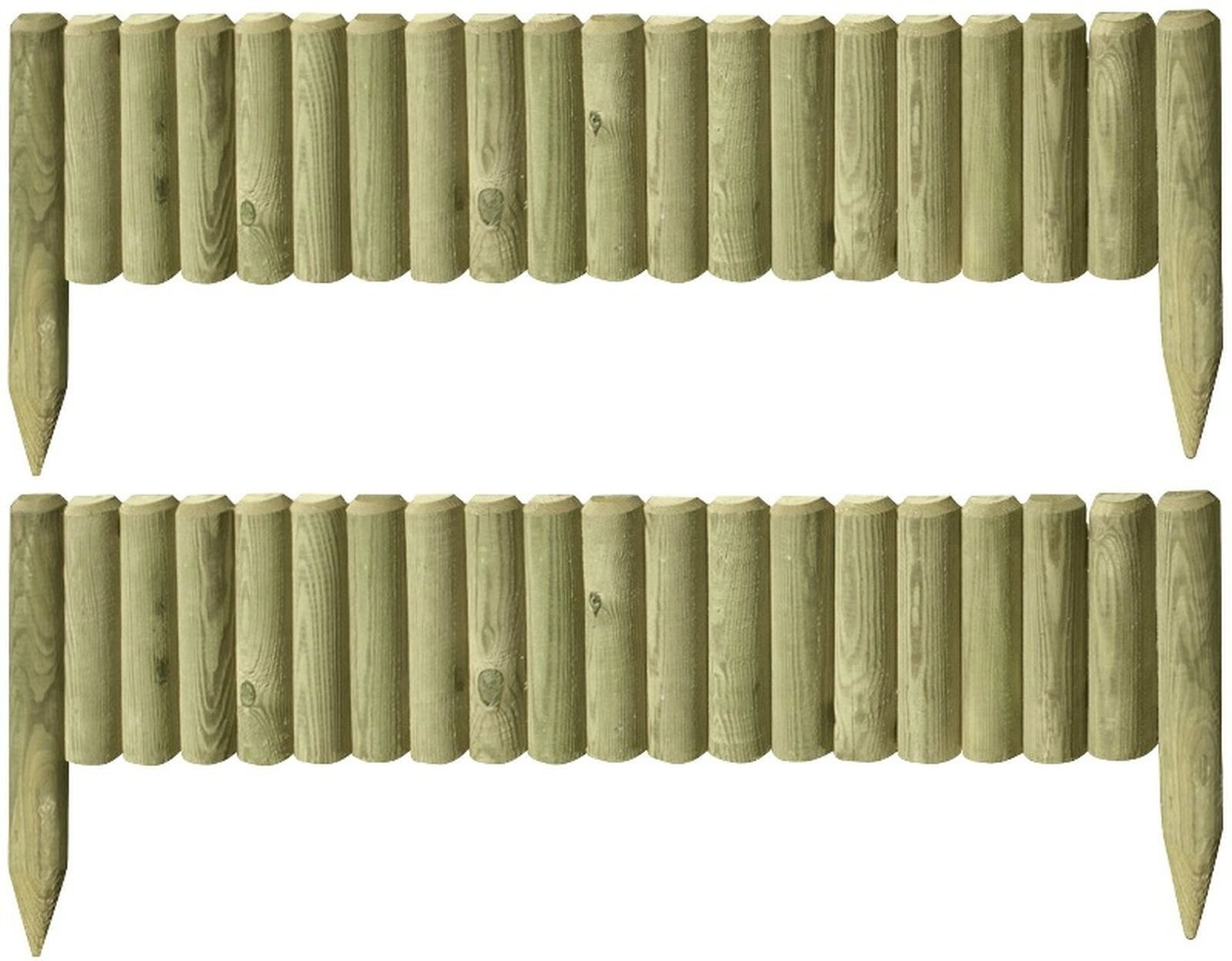 1 Beetbegrenzungen 100 cm Zaunhöhe 20 cm