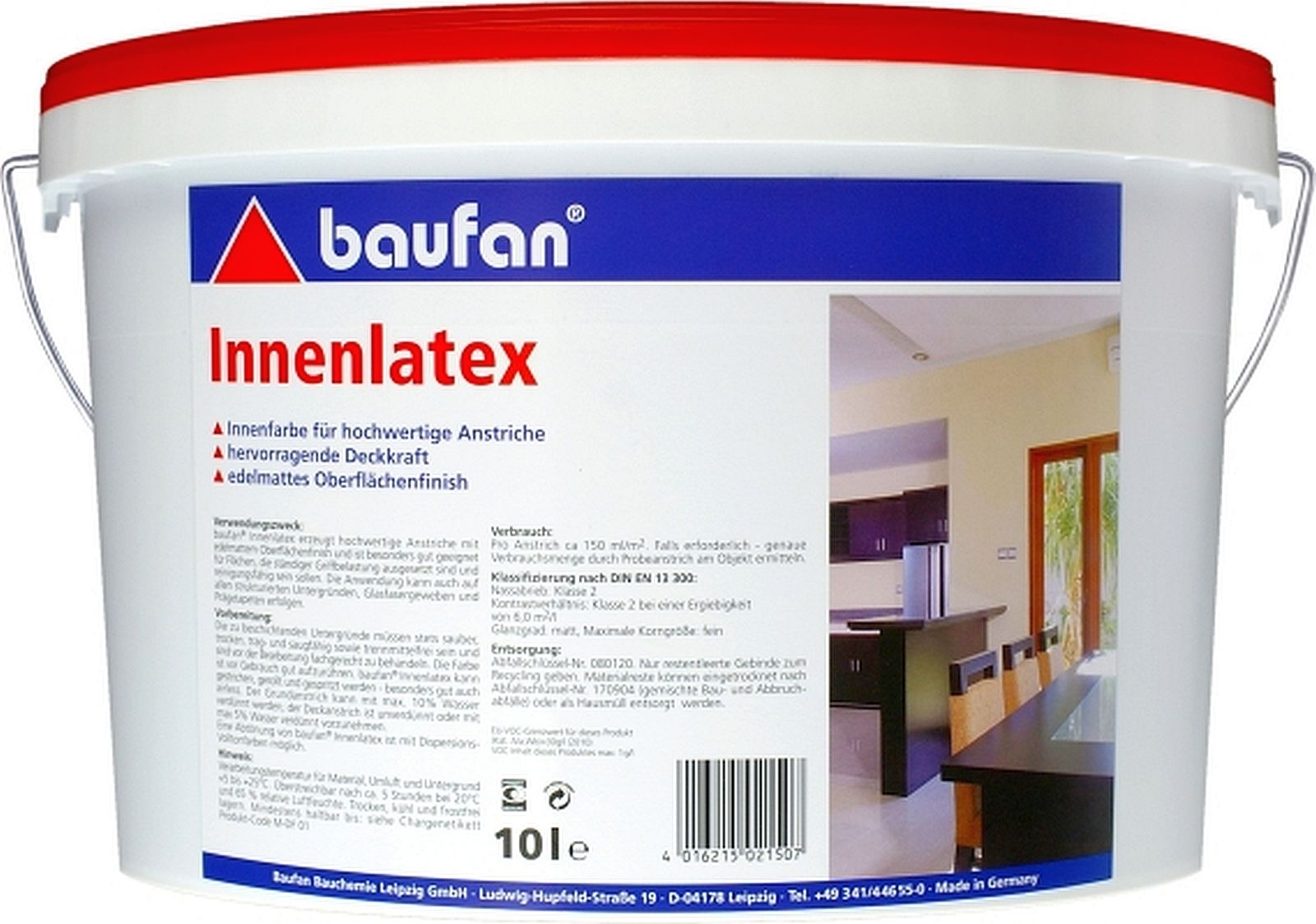 10l baufan Innenlatex weiß 10l baufan Innenlatex weiß