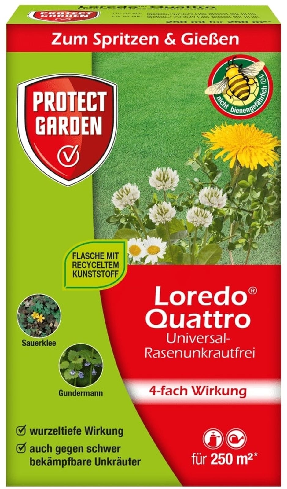 250ml Loredo Quattro Universal - Rasenunkrautfrei