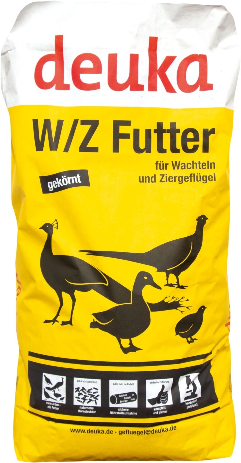 25 kg Wachtel- und Ziergeflügelfutter W/Z