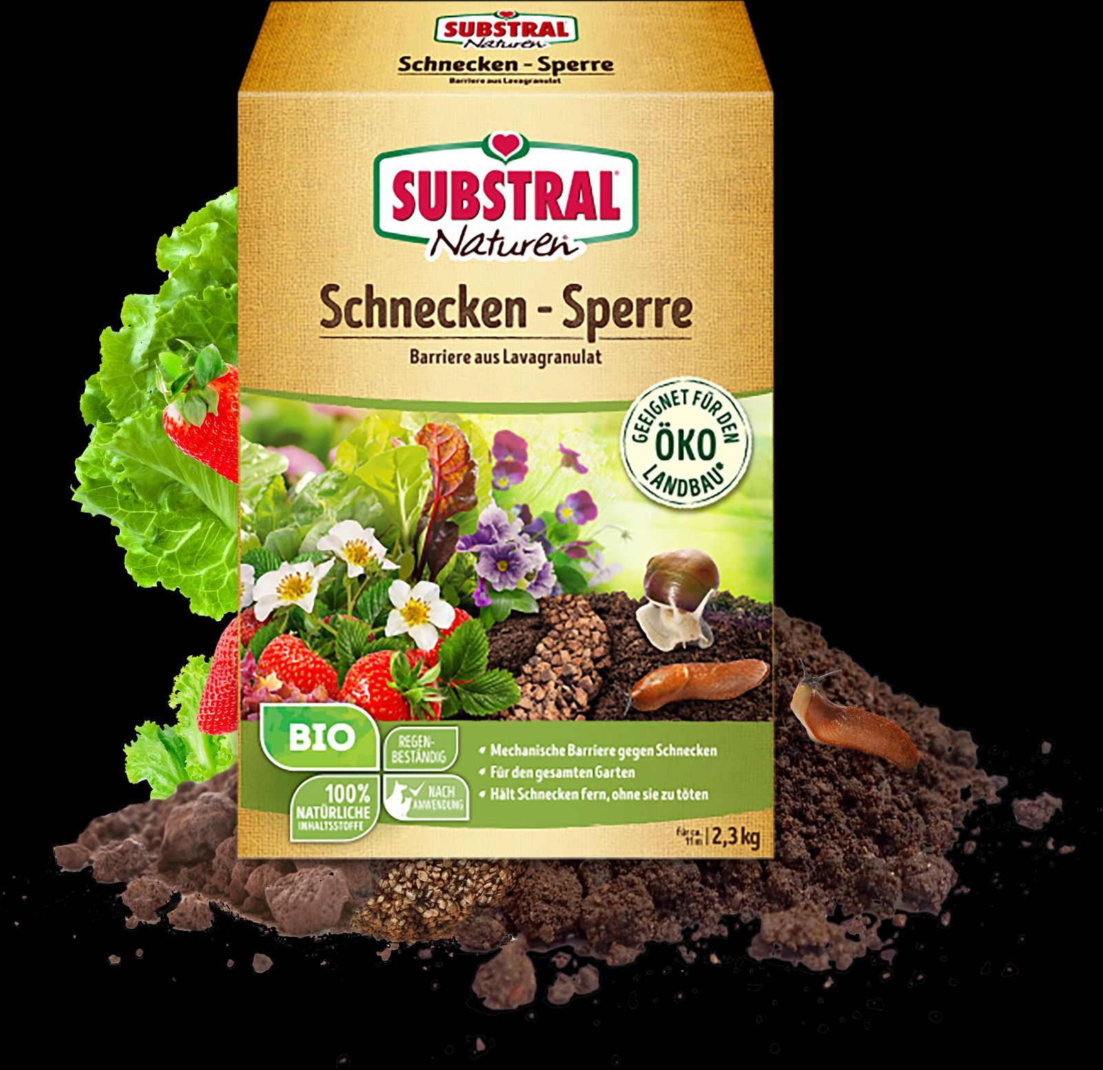 2,3kg SUBSTRAL NATUREN®BIO SCHNECKEN-SPERRE 2,3kg SUBSTRAL NATUREN®BIO SCHNECKEN-SPERRE