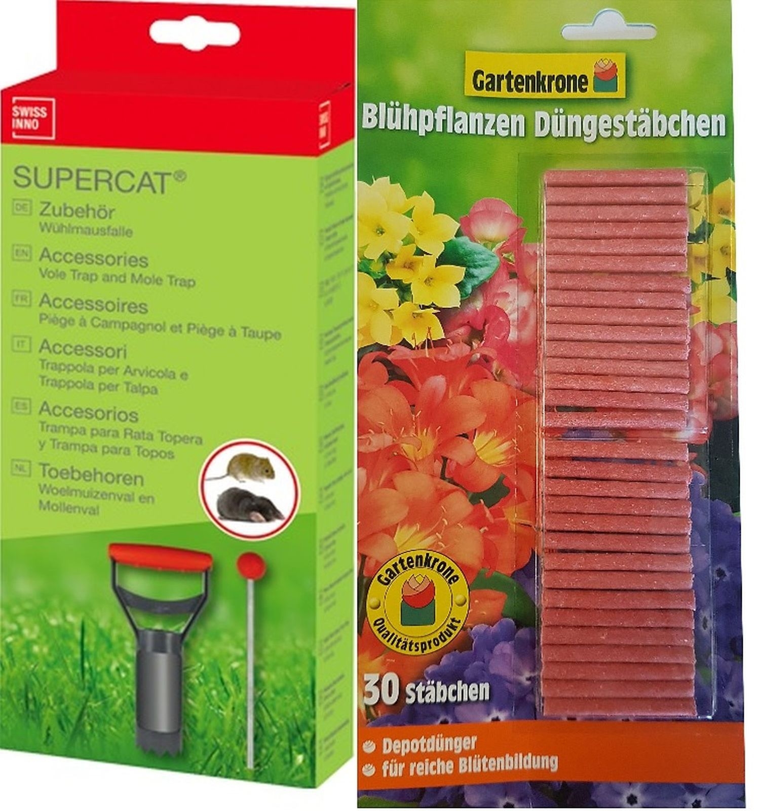 SuperCat Wühlmausfalle Zubehörset (Lochset) + 30er