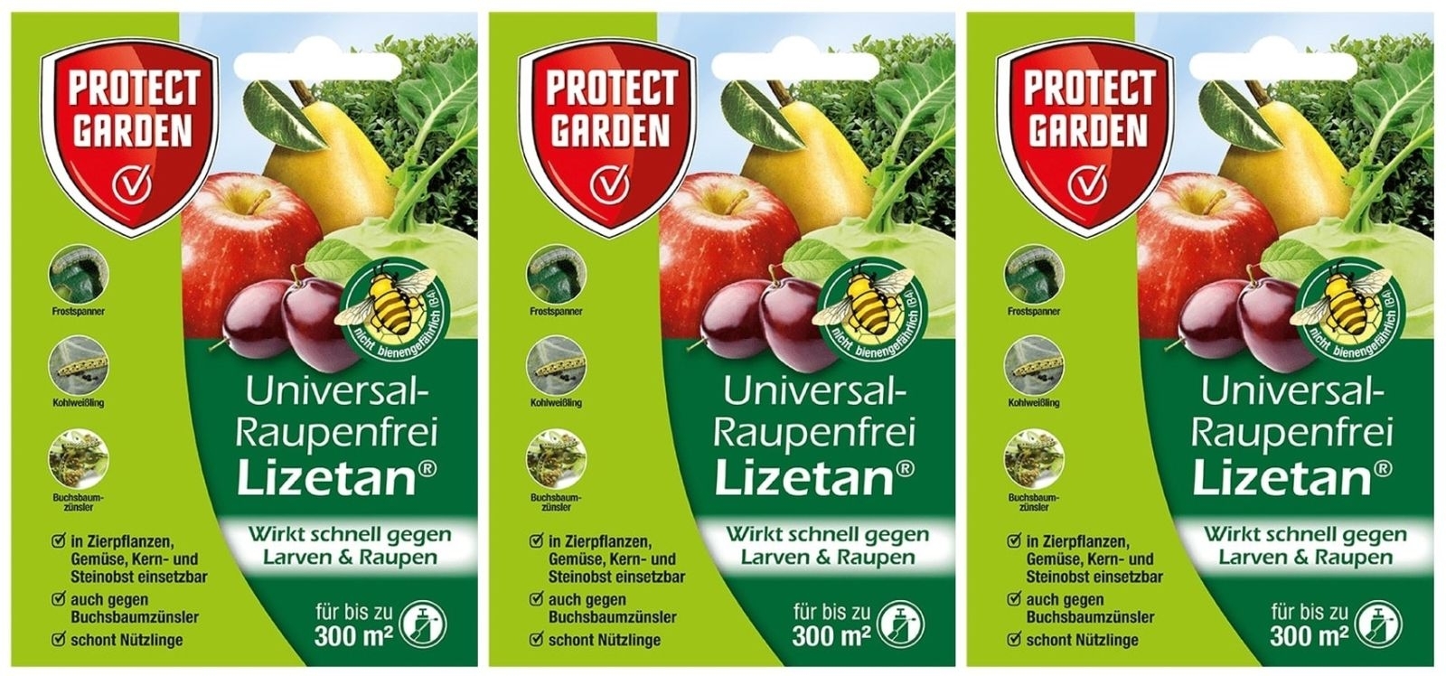3 X 9ml Universal-Raupenfrei Lizetan 3 X 9ml Universal-Raupenfrei Lizetan