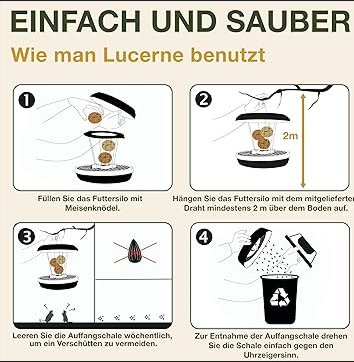 Vogel-Futtersilo SMART BIRDS Lucerne blau Vogel-Futtersilo SMART BIRDS Lucerne blau