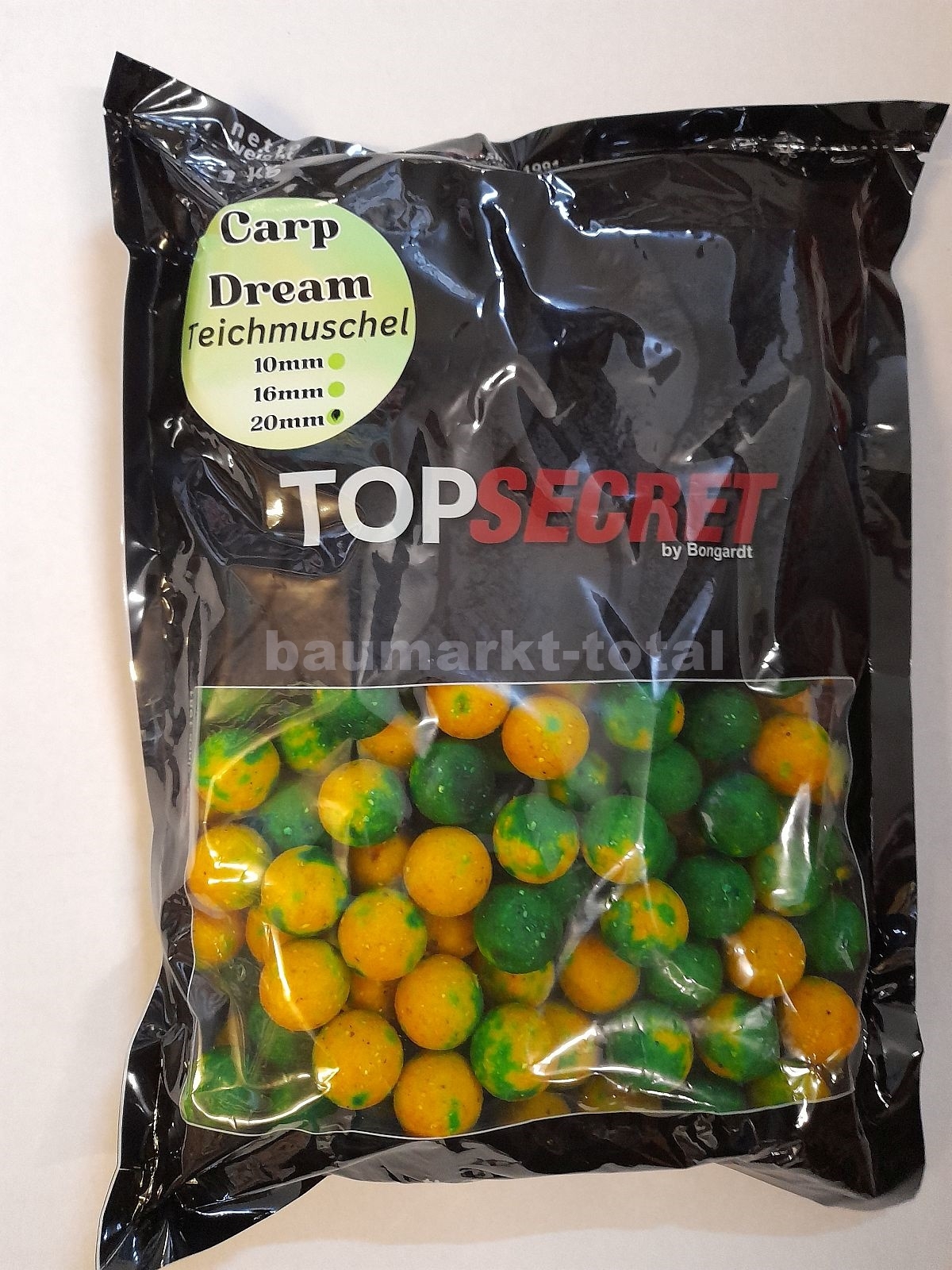 Top Secret Carp Dream Boilie Teichmuschel 1kg 20mm