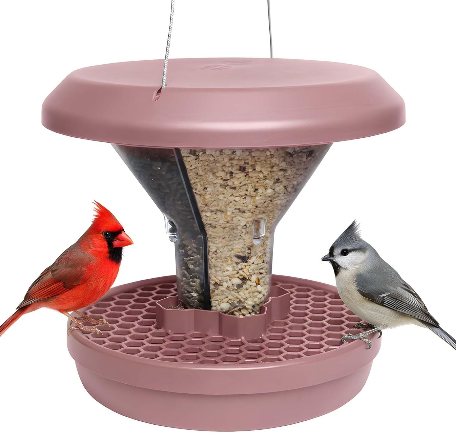 Vogel-Futtersilo SMART BIRDS Davos staubiges Rosa