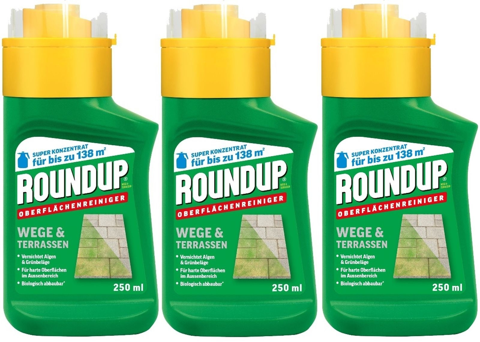 3 X 250ml Roundup®Wege & Terrassen Konzentrat 3 X 250ml Roundup®Wege & Terrassen Konzentrat