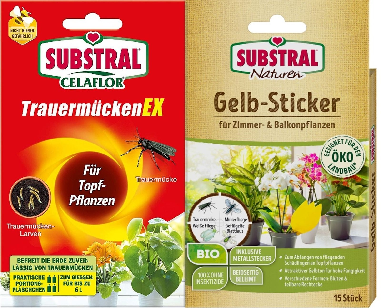 4x7,5ml Trauermücken EX + 15 Stk. Bio Gelbsticker 4x7,5ml Trauermücken EX + 15 Stk. Bio Gelbsticker