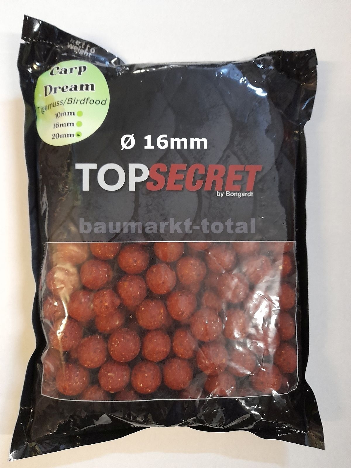 Top Secret Carp Dream Boilie Tigernuss 1kg 16mm