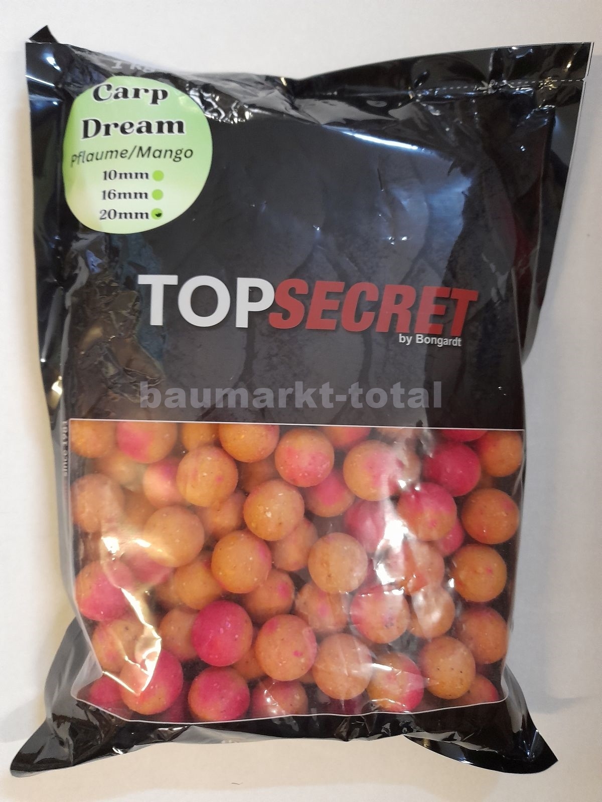 Top Secret Carp Dream Boilie Pflaume/Mango 1kg20mm Top Secret Carp Dream Boilie Pflaume/Mango 1kg20mm