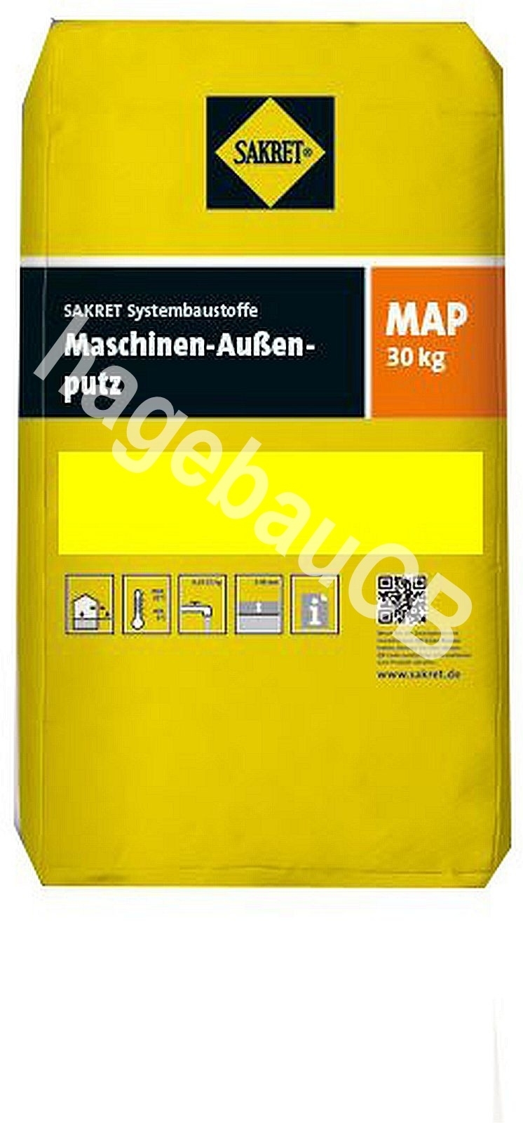 30kg Kalk-Zement-Putz MAP (22l) Sakret 0-1mm