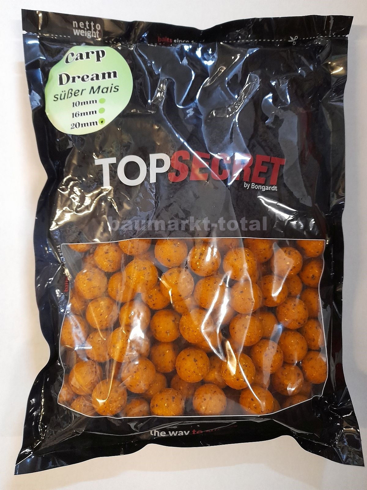 Top Secret Carp Dream Boilie süßer Mais 1kg 20mm Top Secret Carp Dream Boilie süßer Mais 1kg 20mm