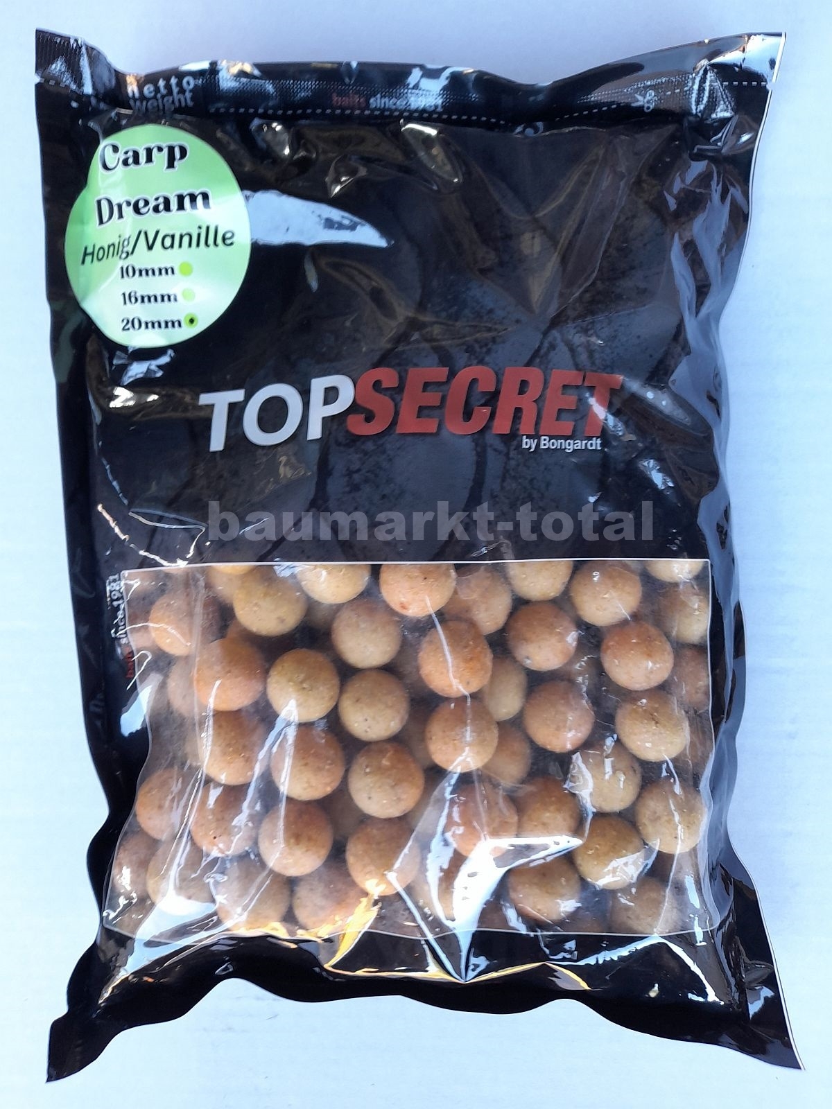 Top Secret Carp Dream Boilie Honig/Vanille 1kg20mm