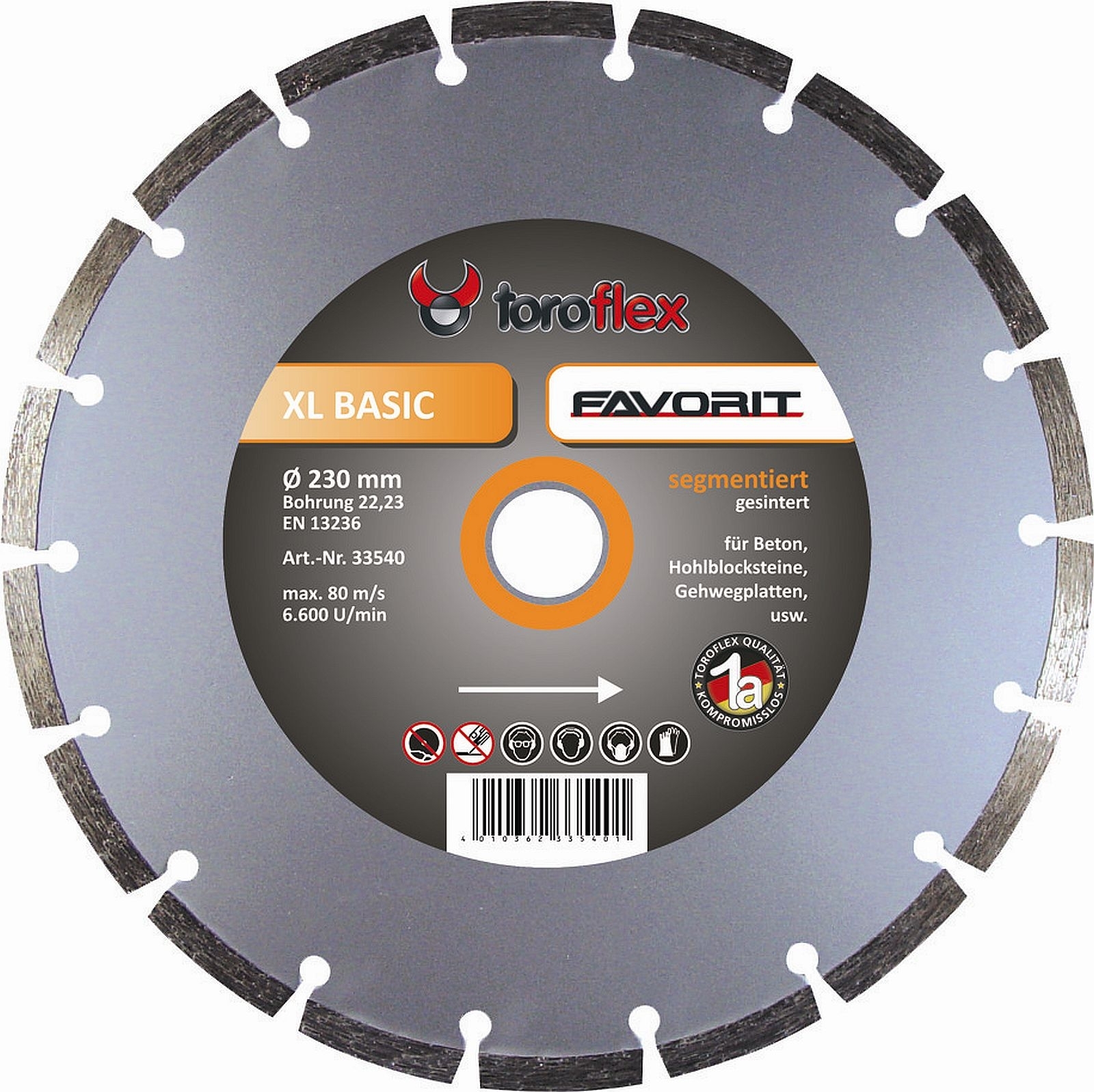 Diamantscheibe "Favorit XL", 125mm braun Diamantscheibe "Favorit XL", 125mm braun