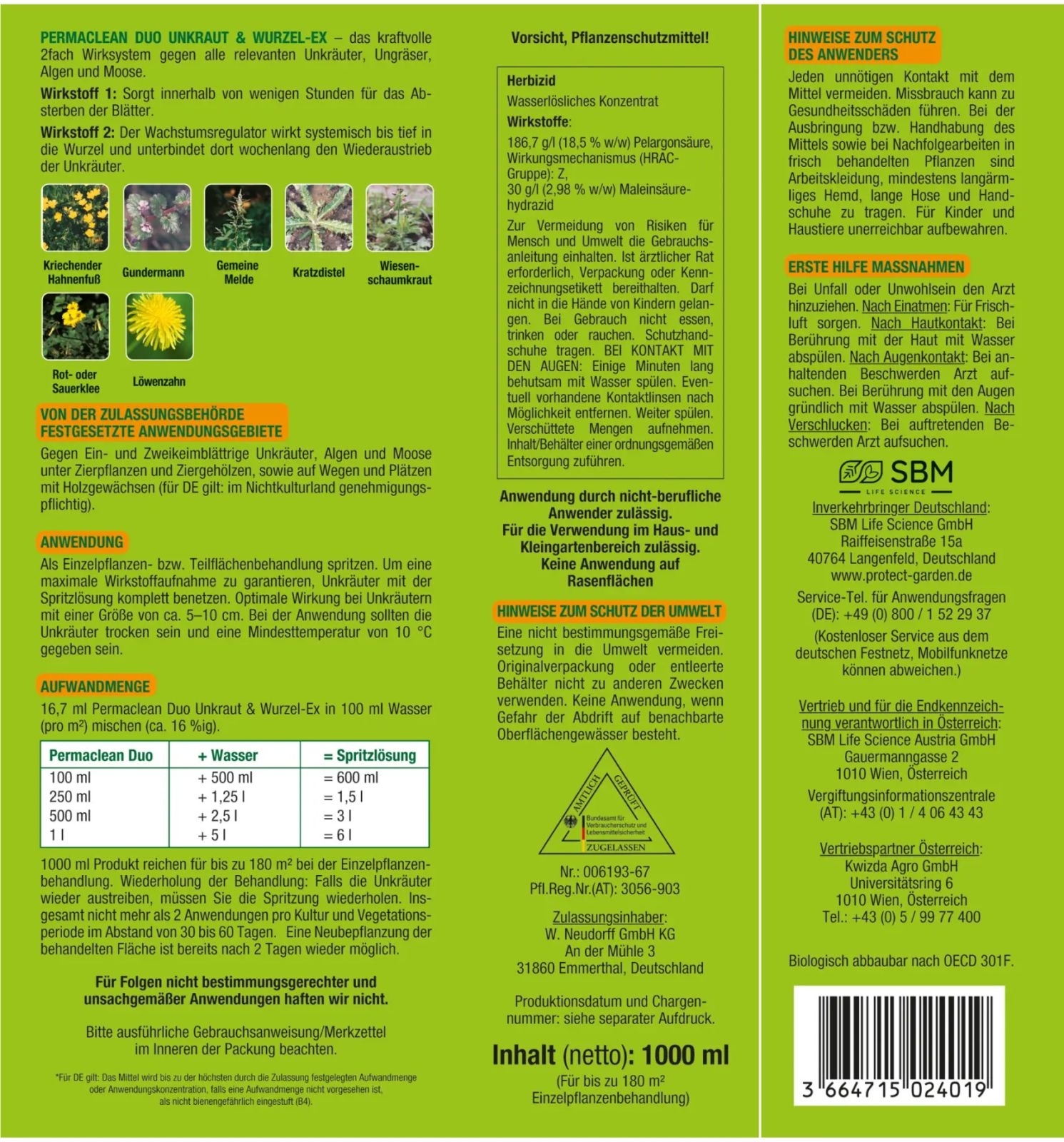 1l Protect Garden Permaclean Duo