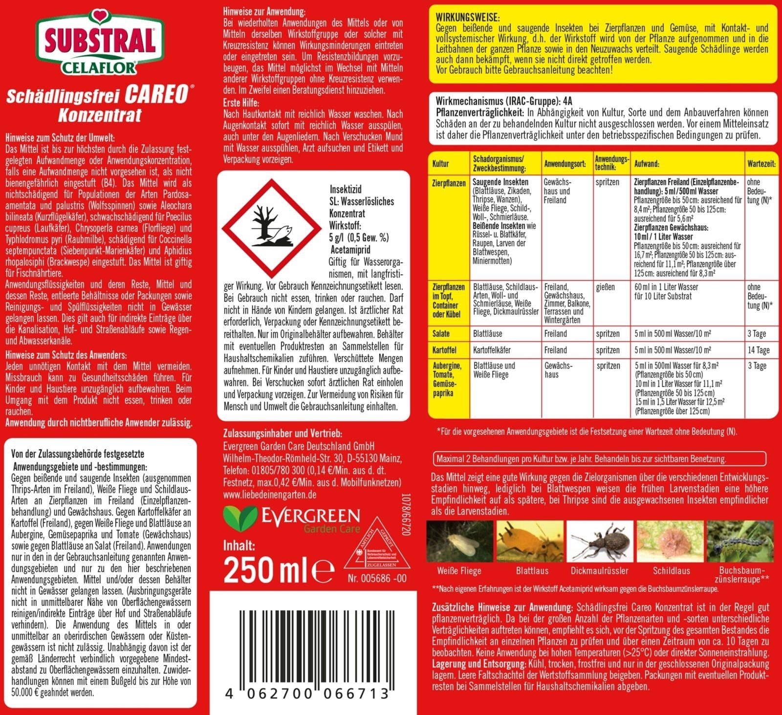 2 X 250 ml Schädlingsfrei Careo Konzentrat für Zie